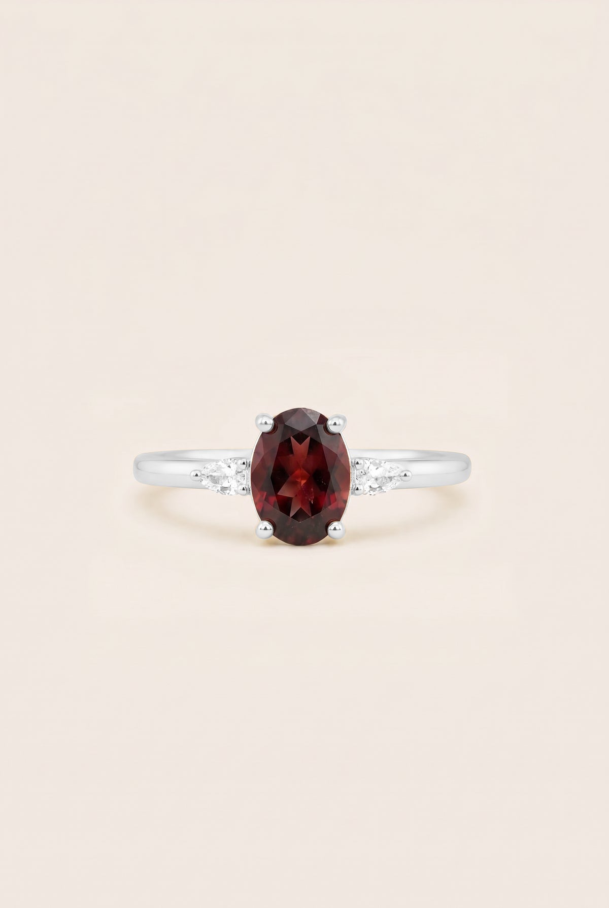 January Birthstone Ring - Silver