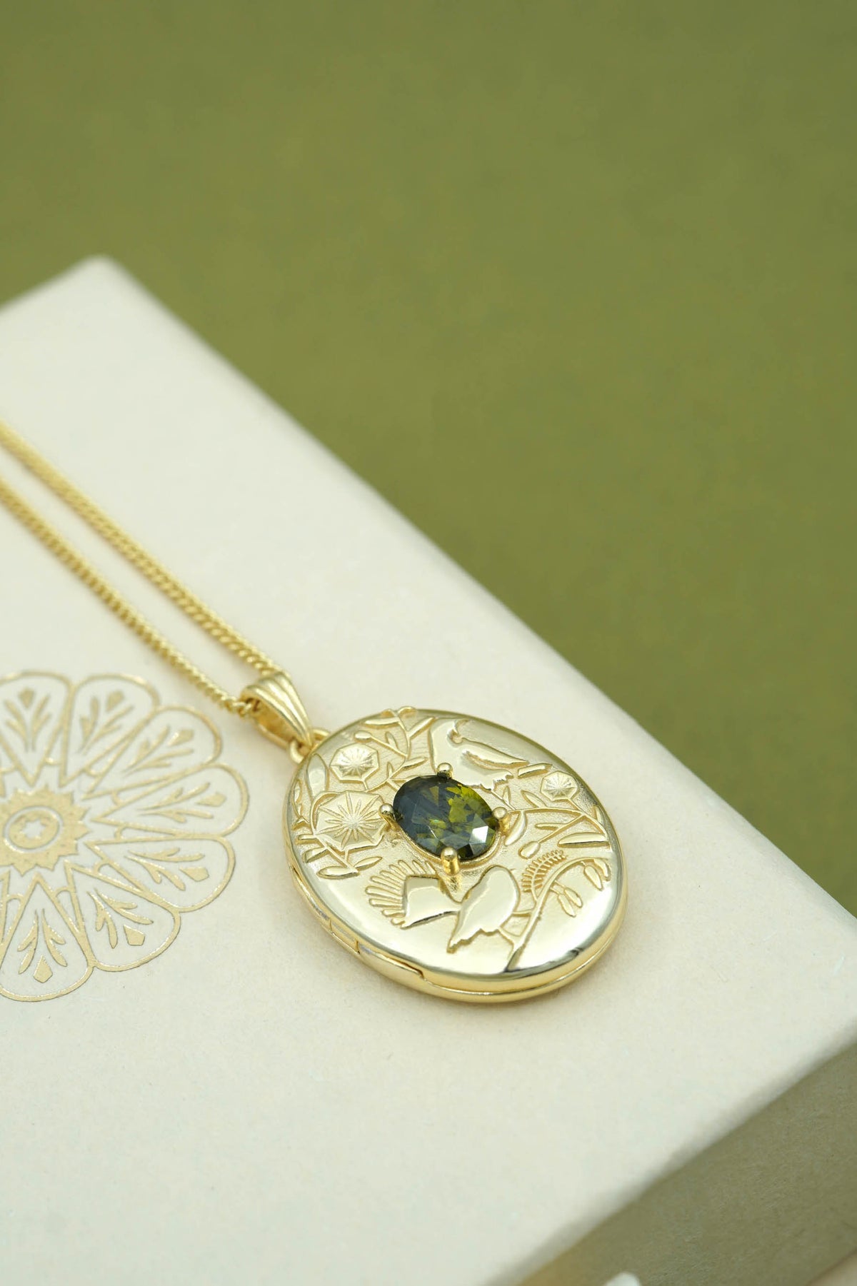 Wise Old Woods Locket - Gold