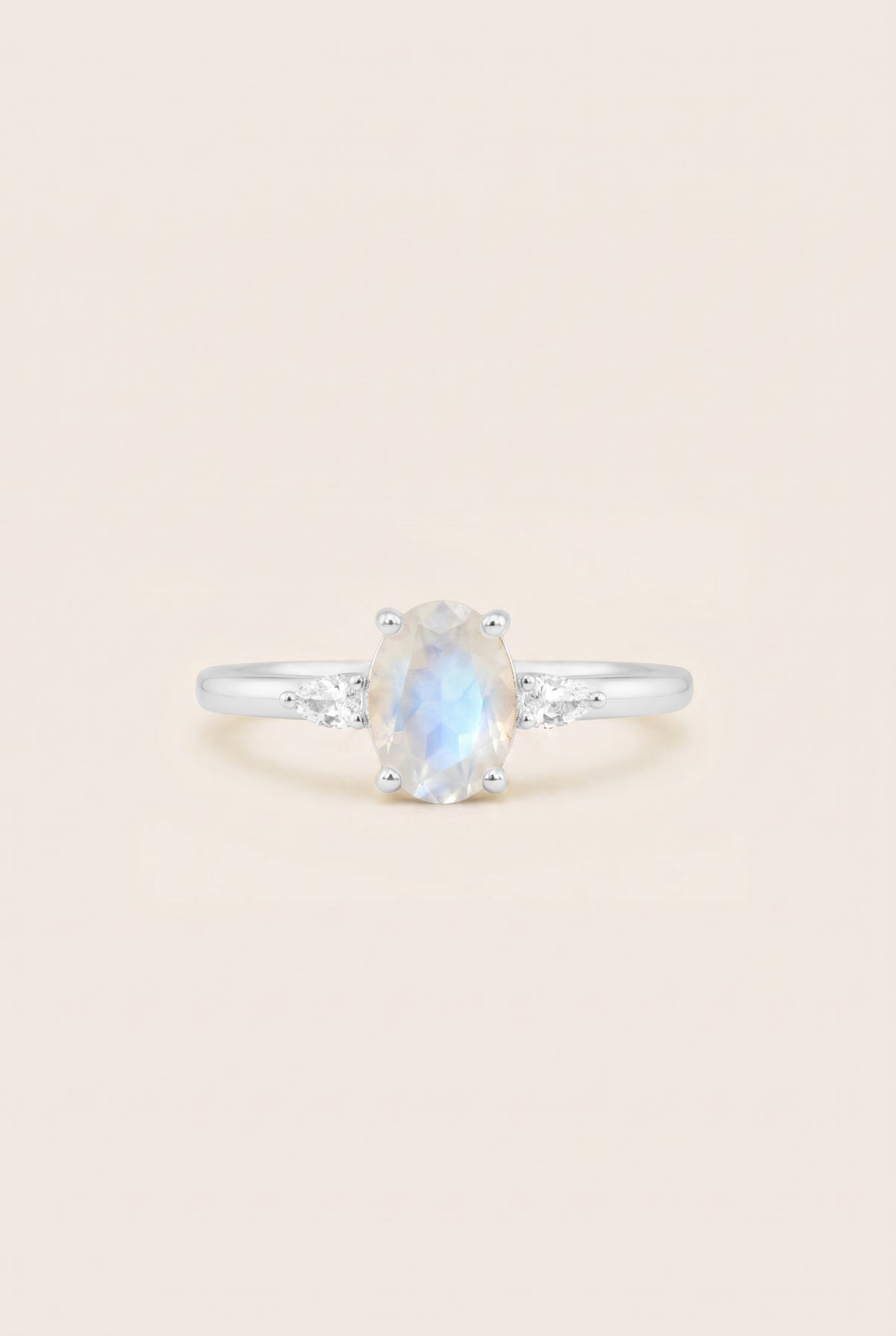 June Birthstone Ring - Silver
