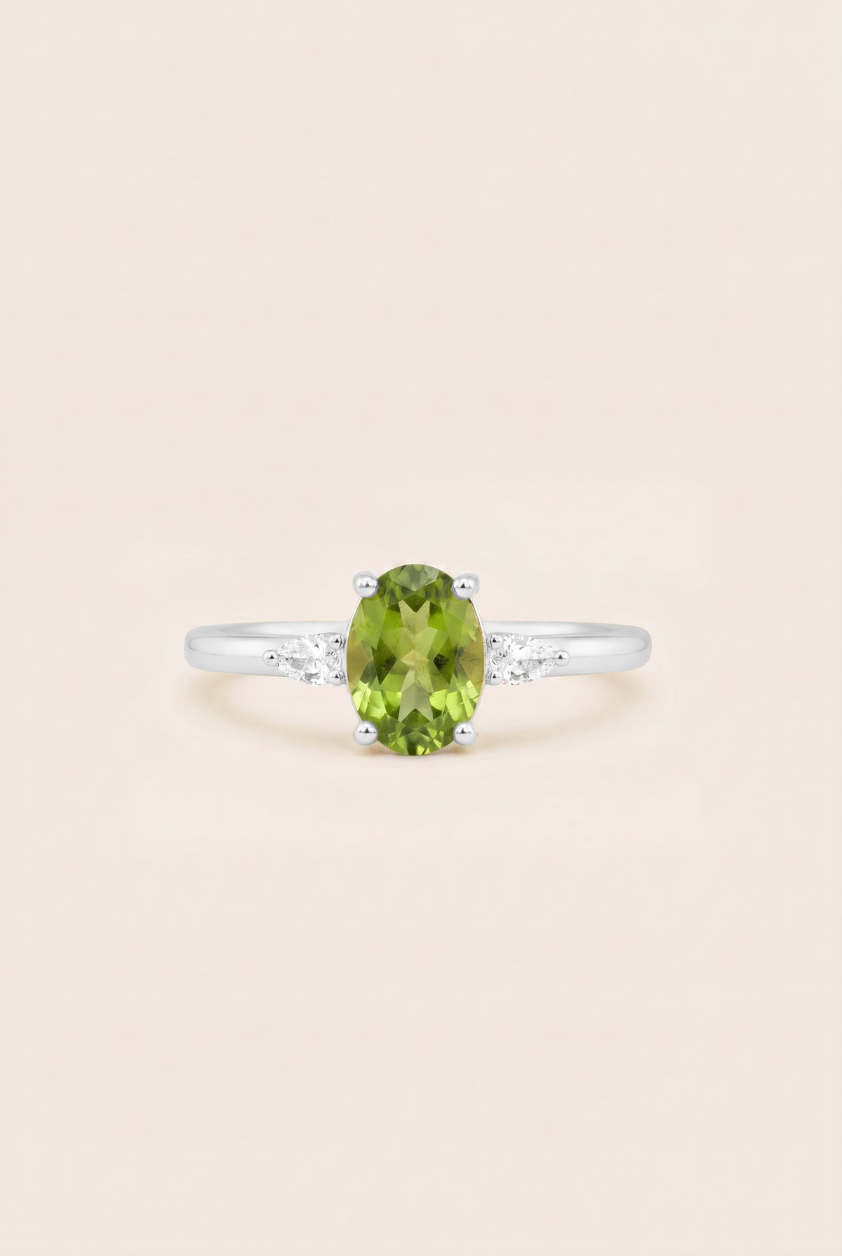 August Birthstone Ring - Silver