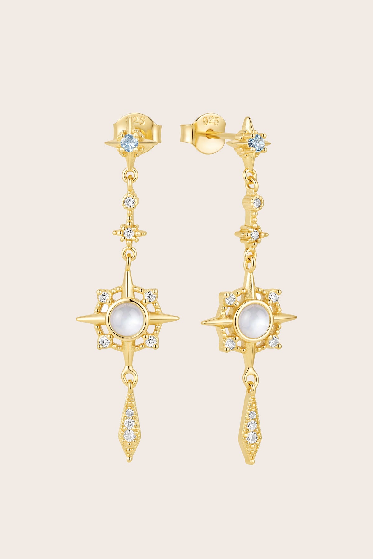 Gold Navigator Earrings