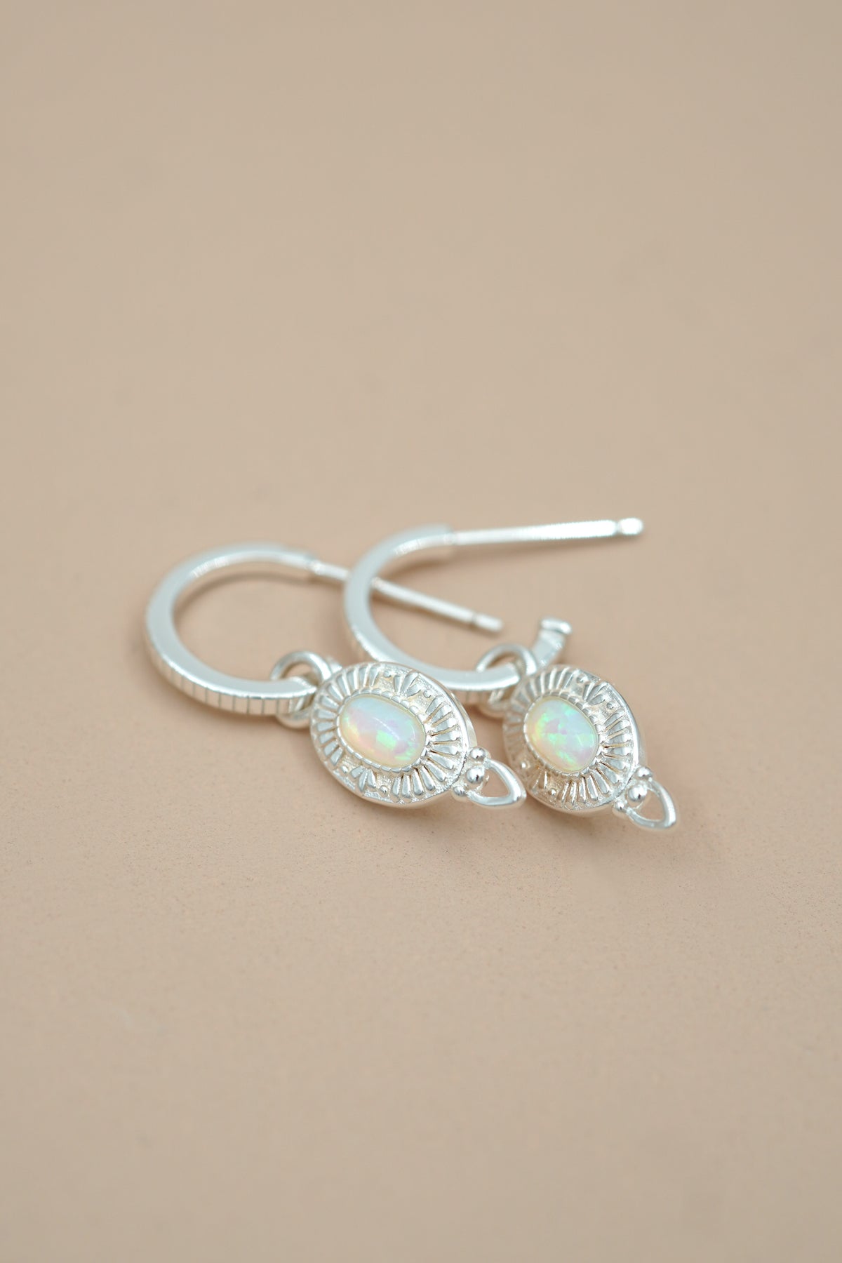 Be The Light Hoops - Silver