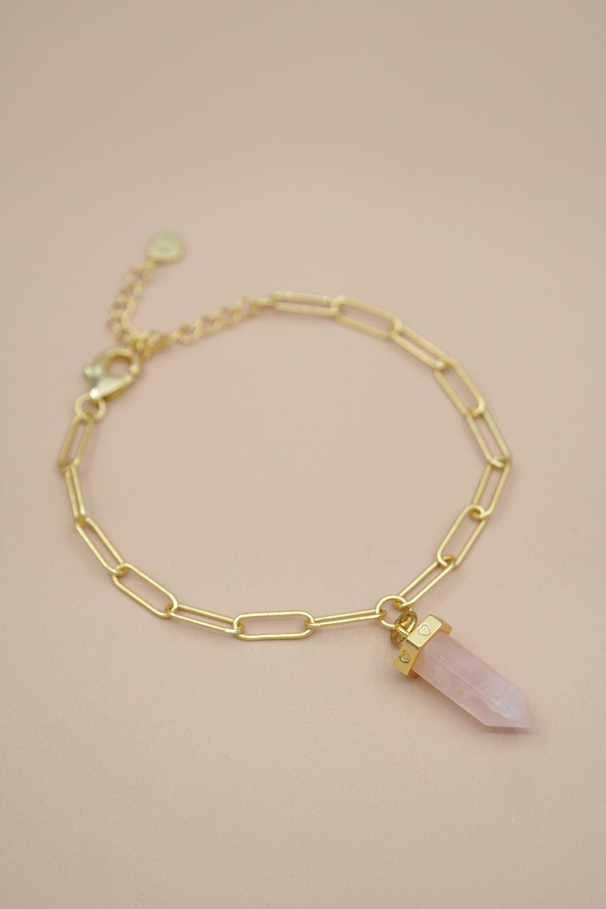 Rose Quartz Aroha Bracelet - Gold