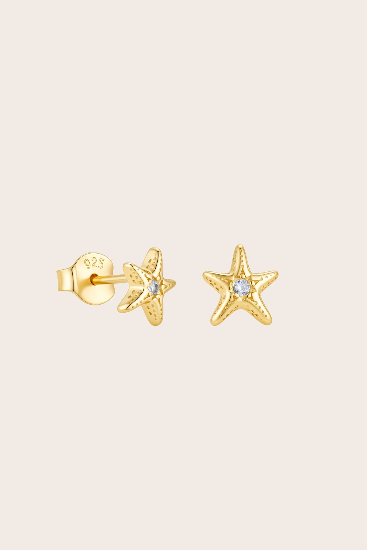 Gold Star of the Sea Studs