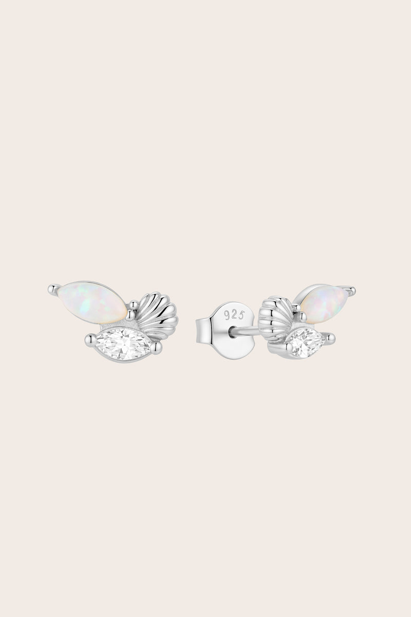 Silver Oceana Studs