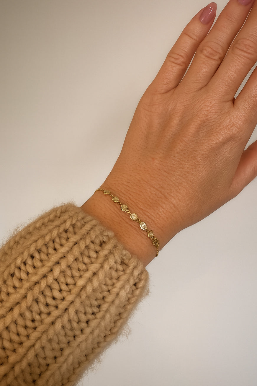 Seven Chakras Bracelet - Gold