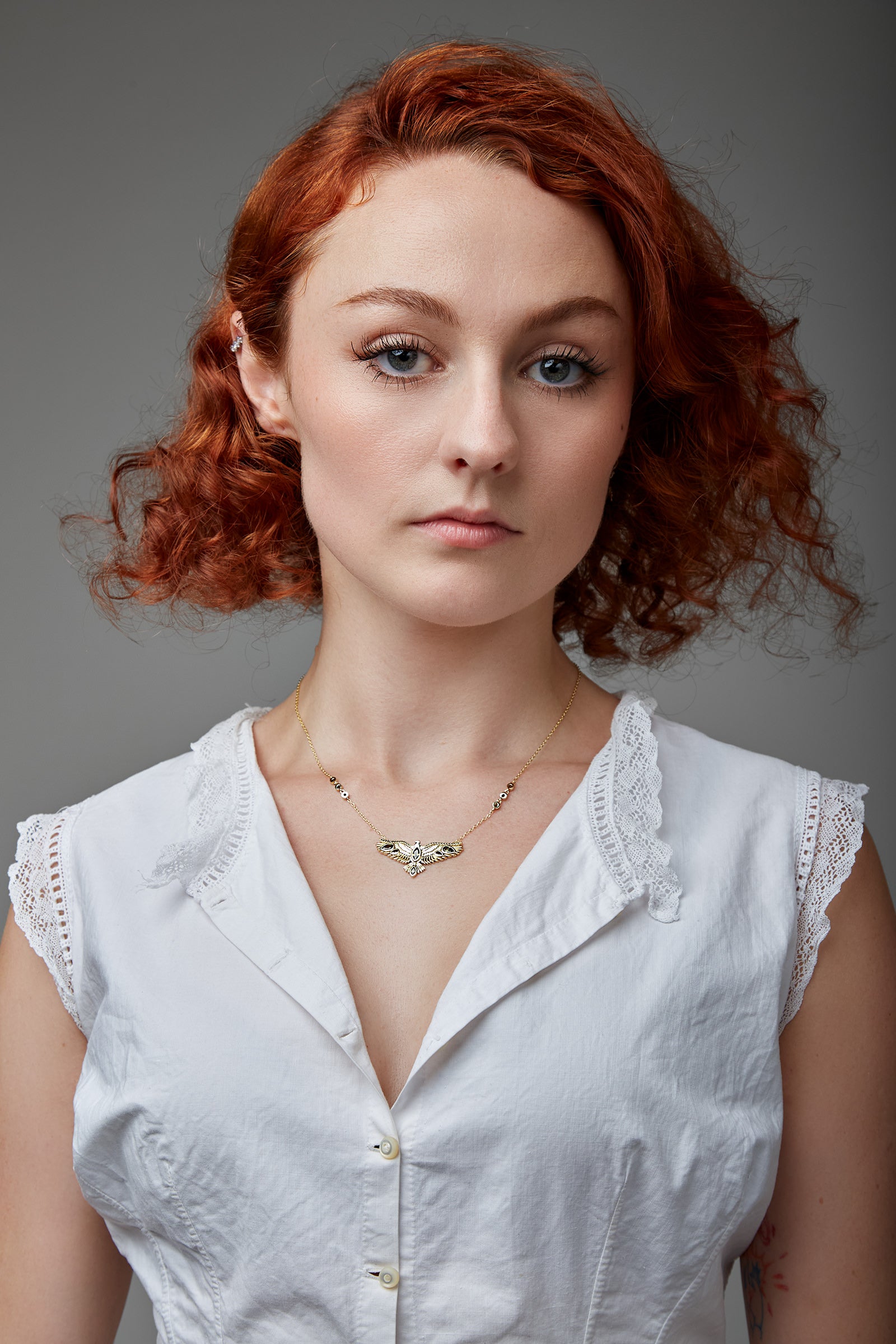 Soar Crystal Necklace Brown - Gold