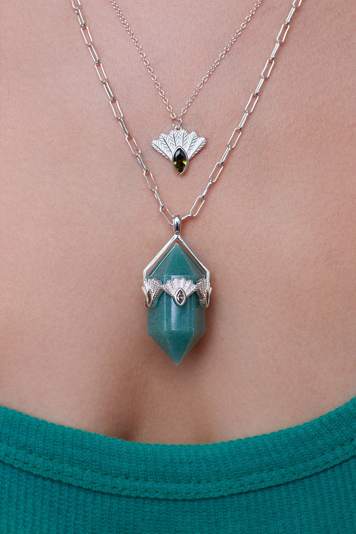 Fantail Gift Set Olive - Silver