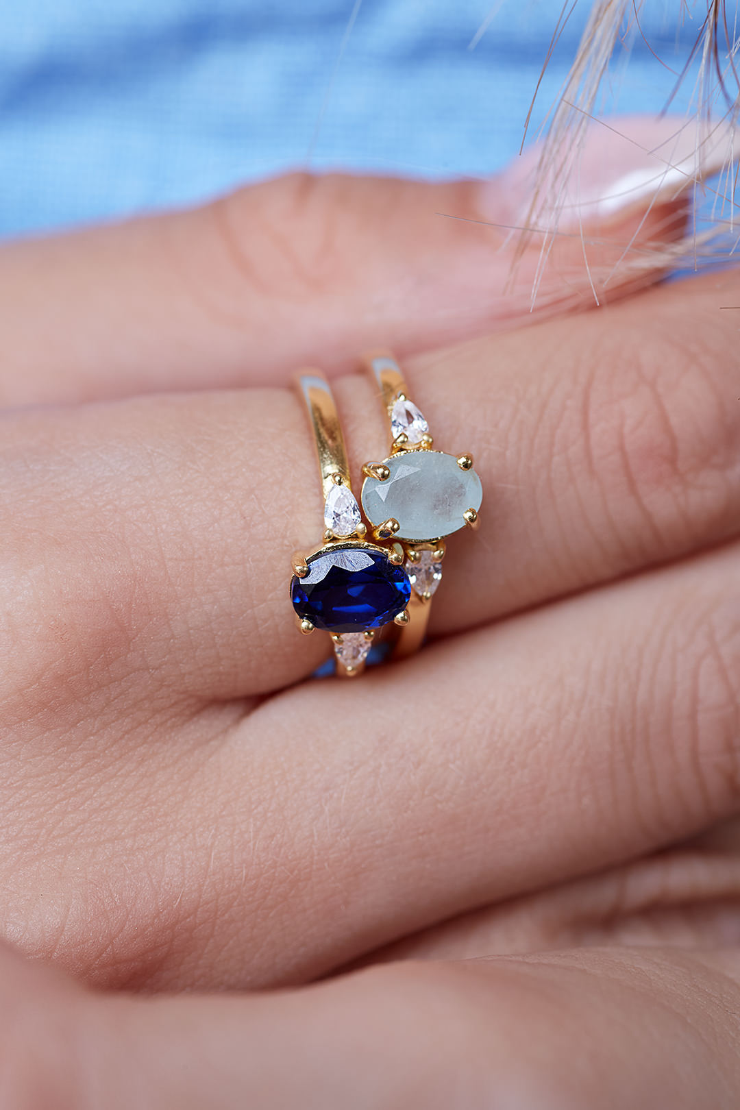 March Birthstone Ring - Gold