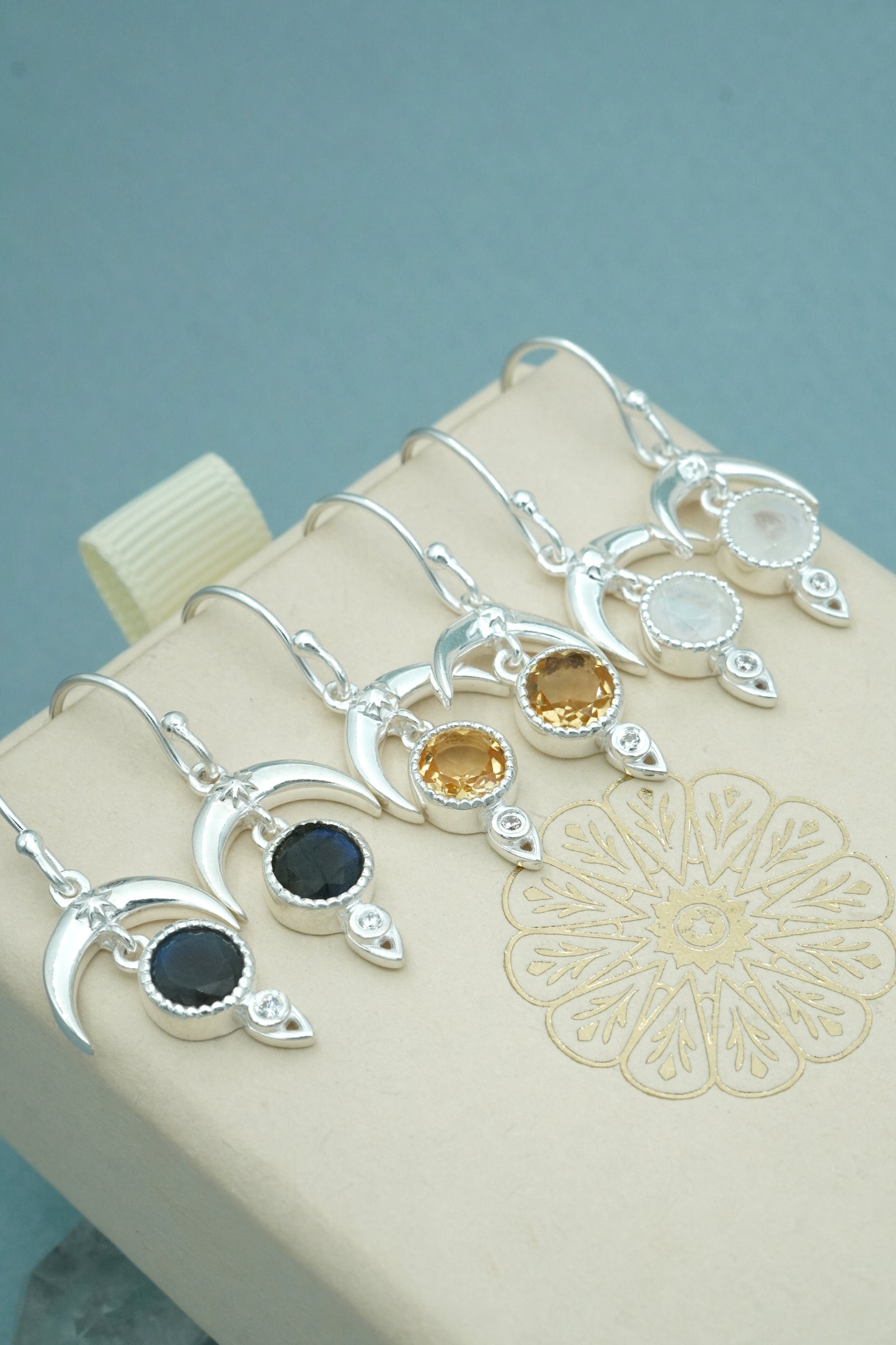 Citrine Dare to Dream Earrings - Silver