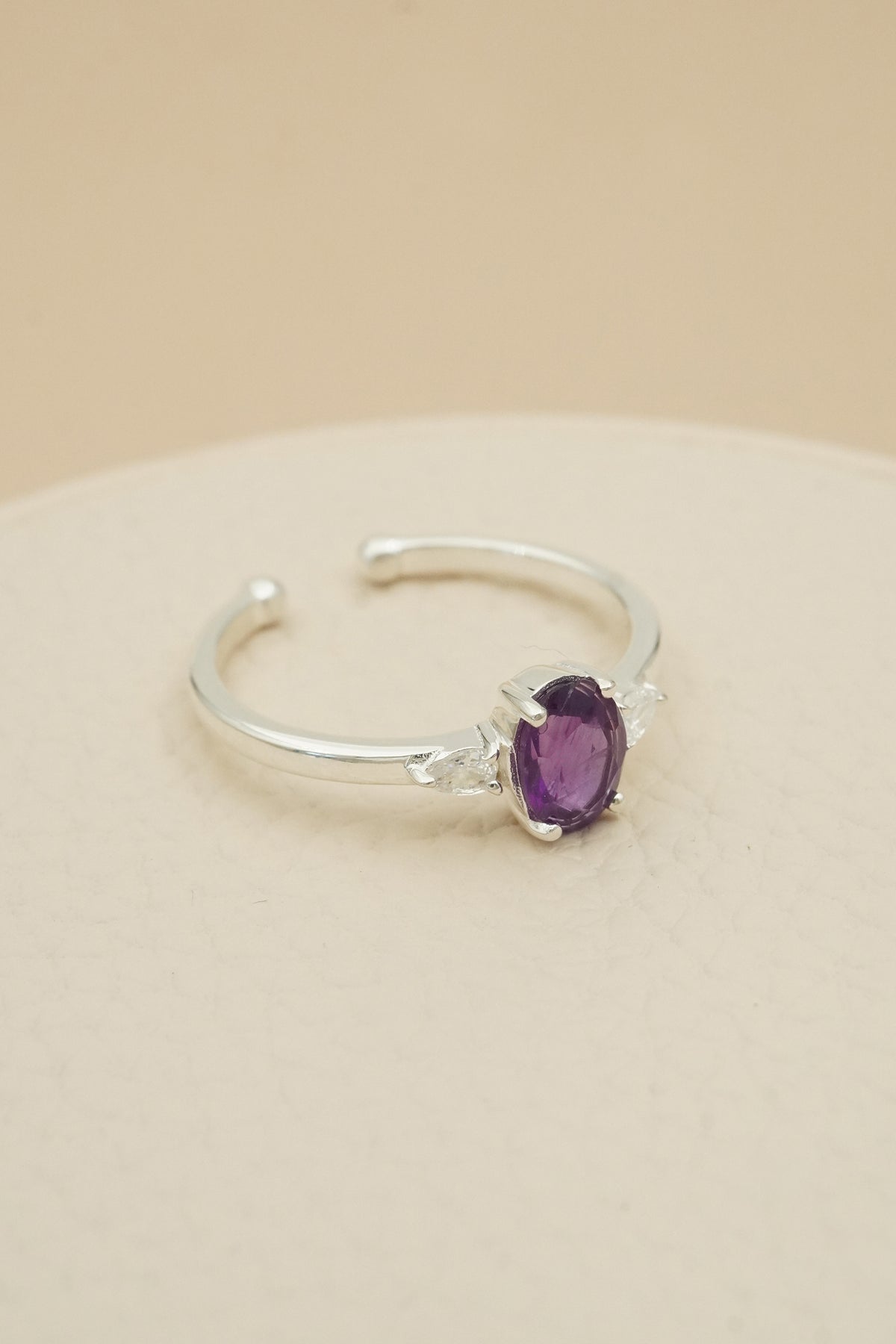 February Birthstone Ring - Silver