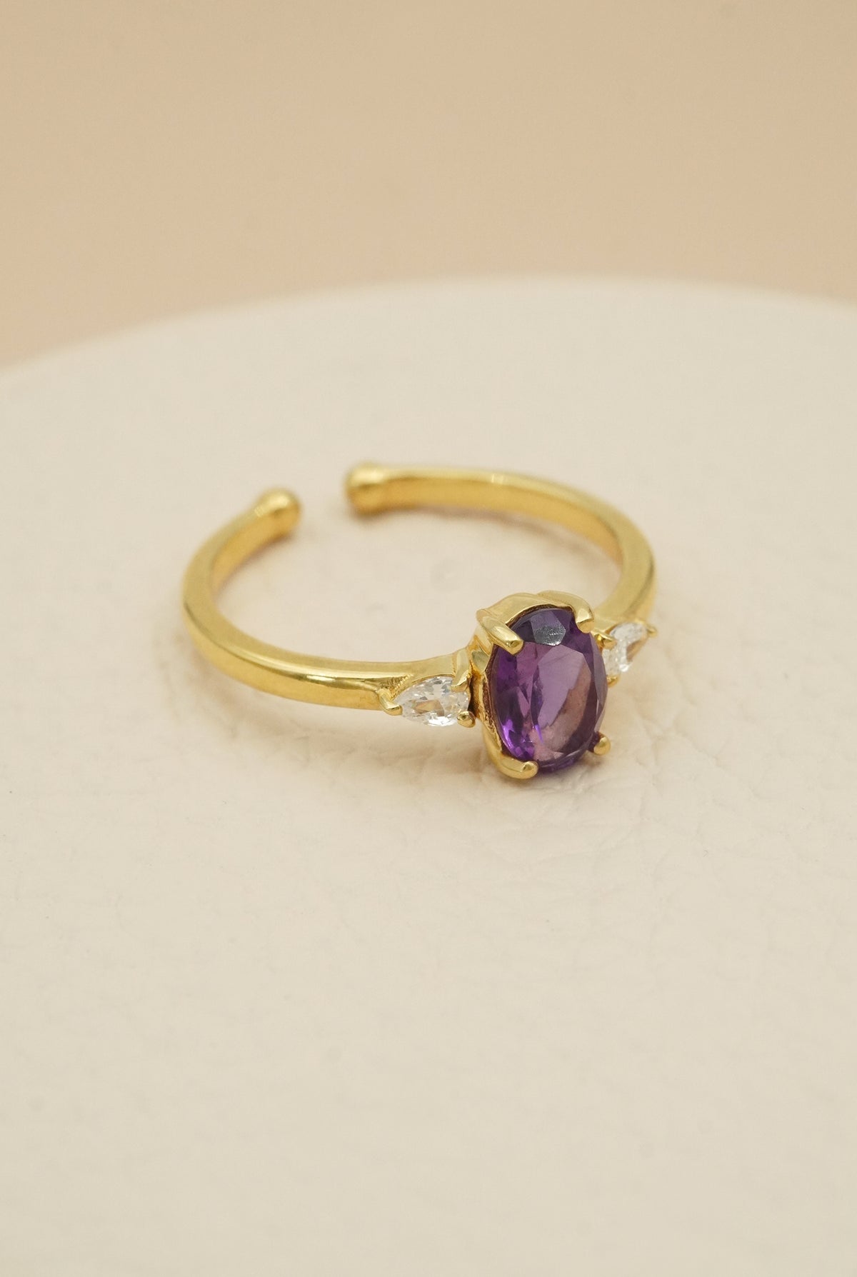 February Birthstone Ring - Gold
