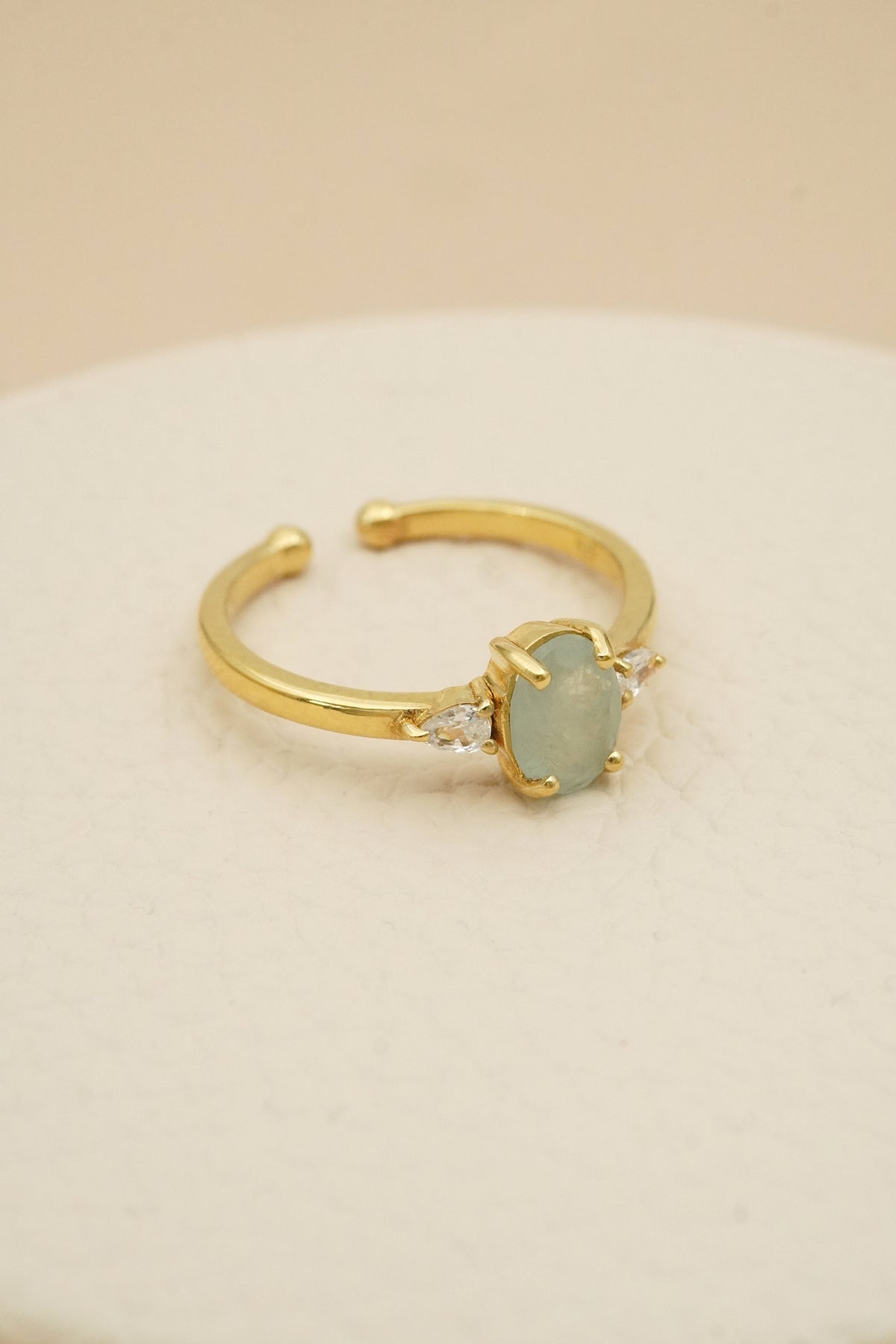 March Birthstone Ring - Gold