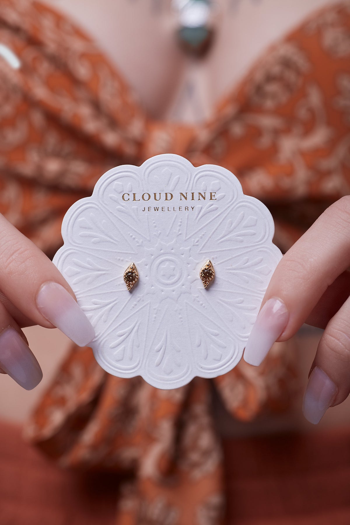 Inner Calm Studs- Gold