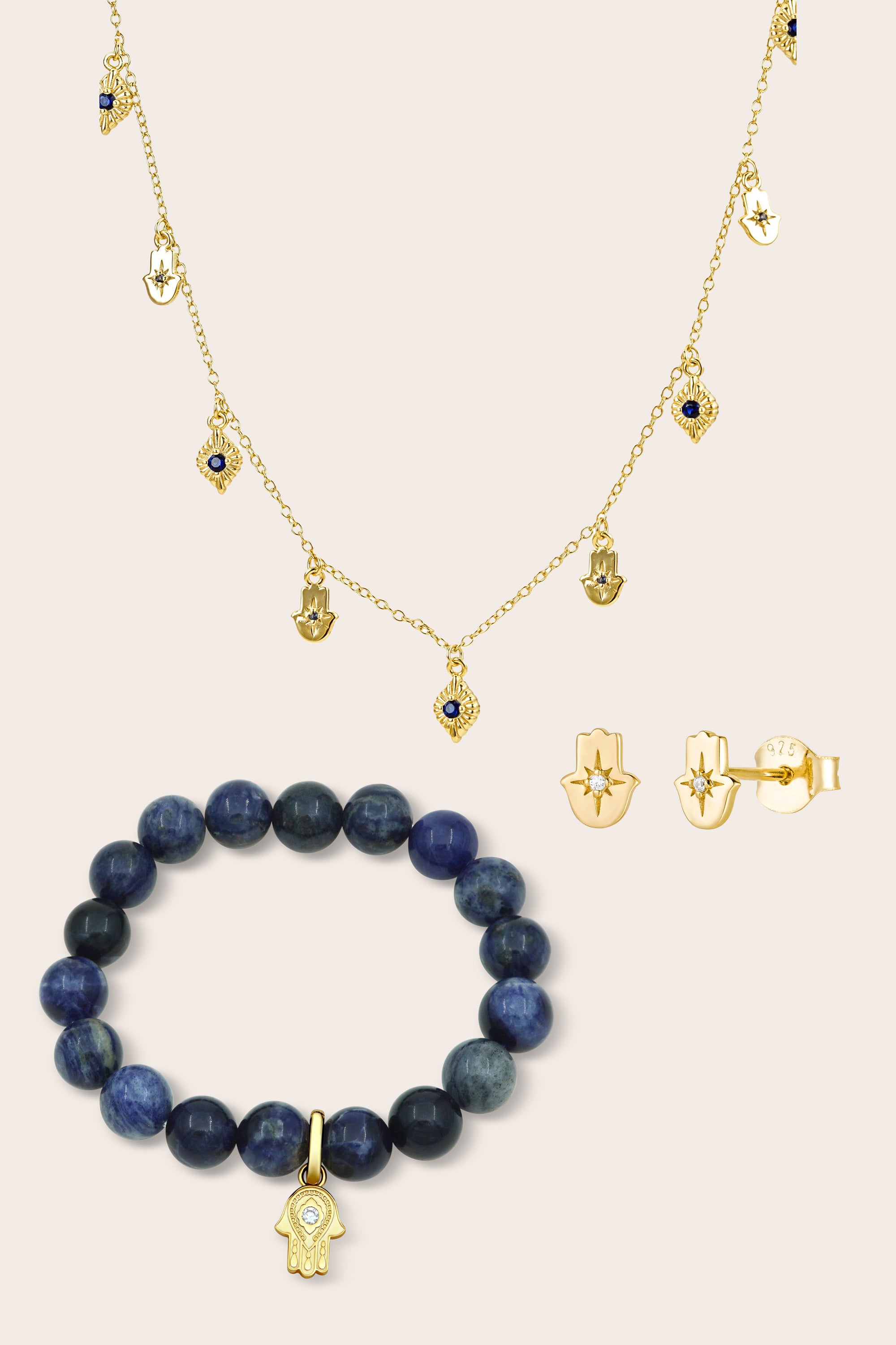 Hamsa Blessings Gift Set - Gold