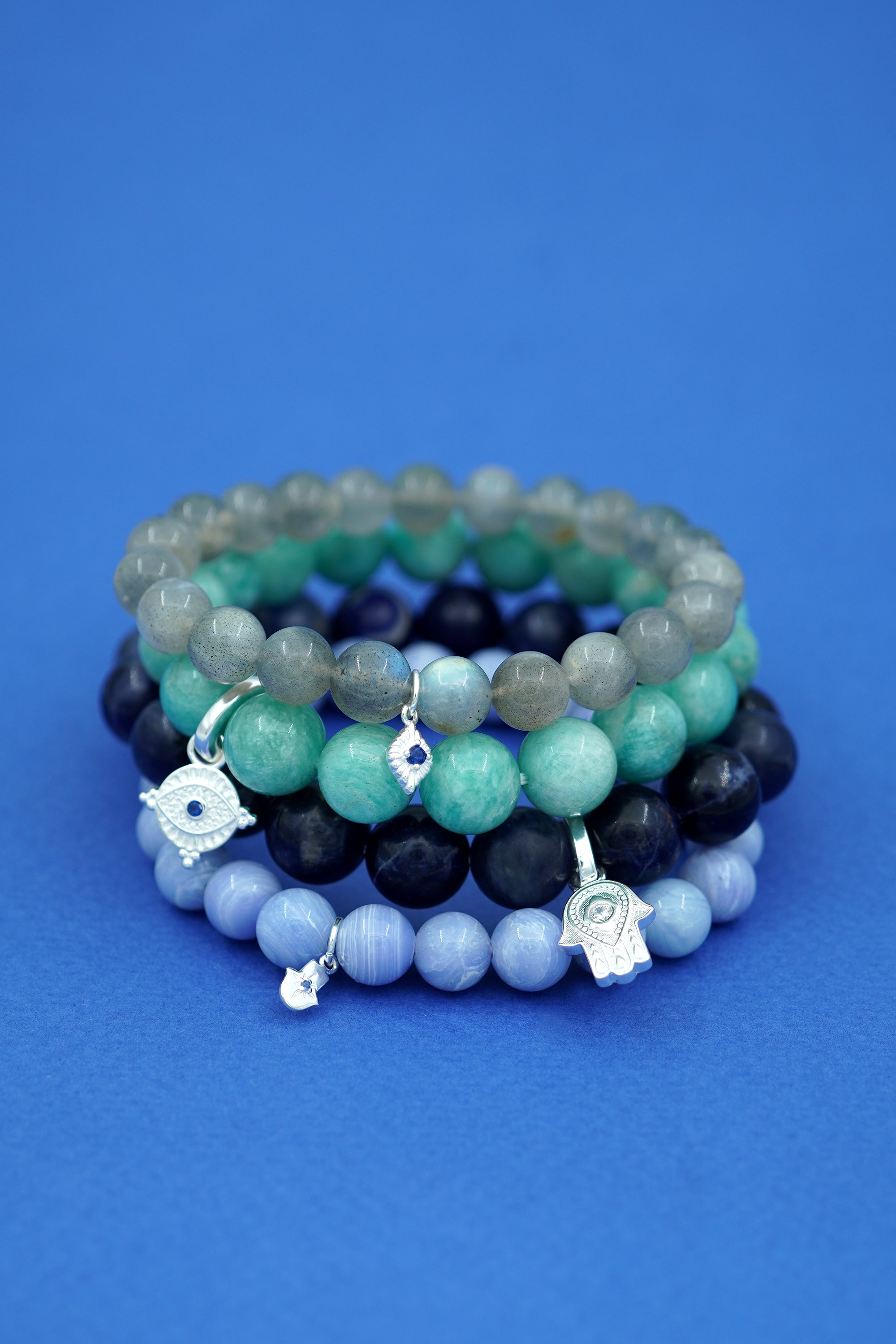 Hamsa Blessings Bracelet - Silver