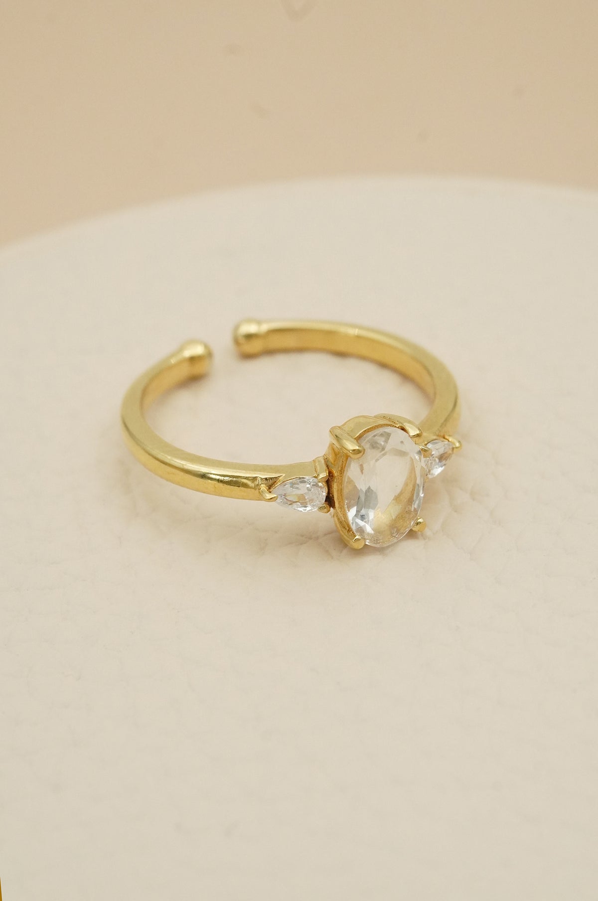 April Birthstone Ring - Gold