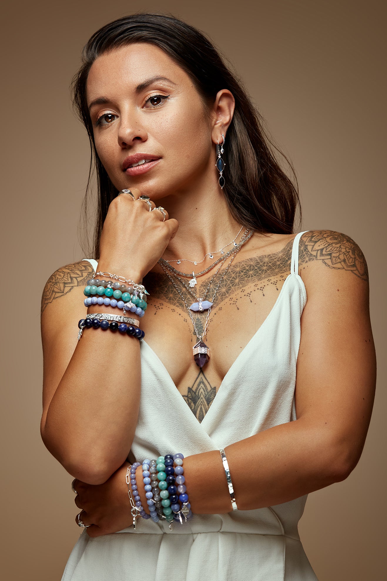 Divine Protection Necklace - Silver