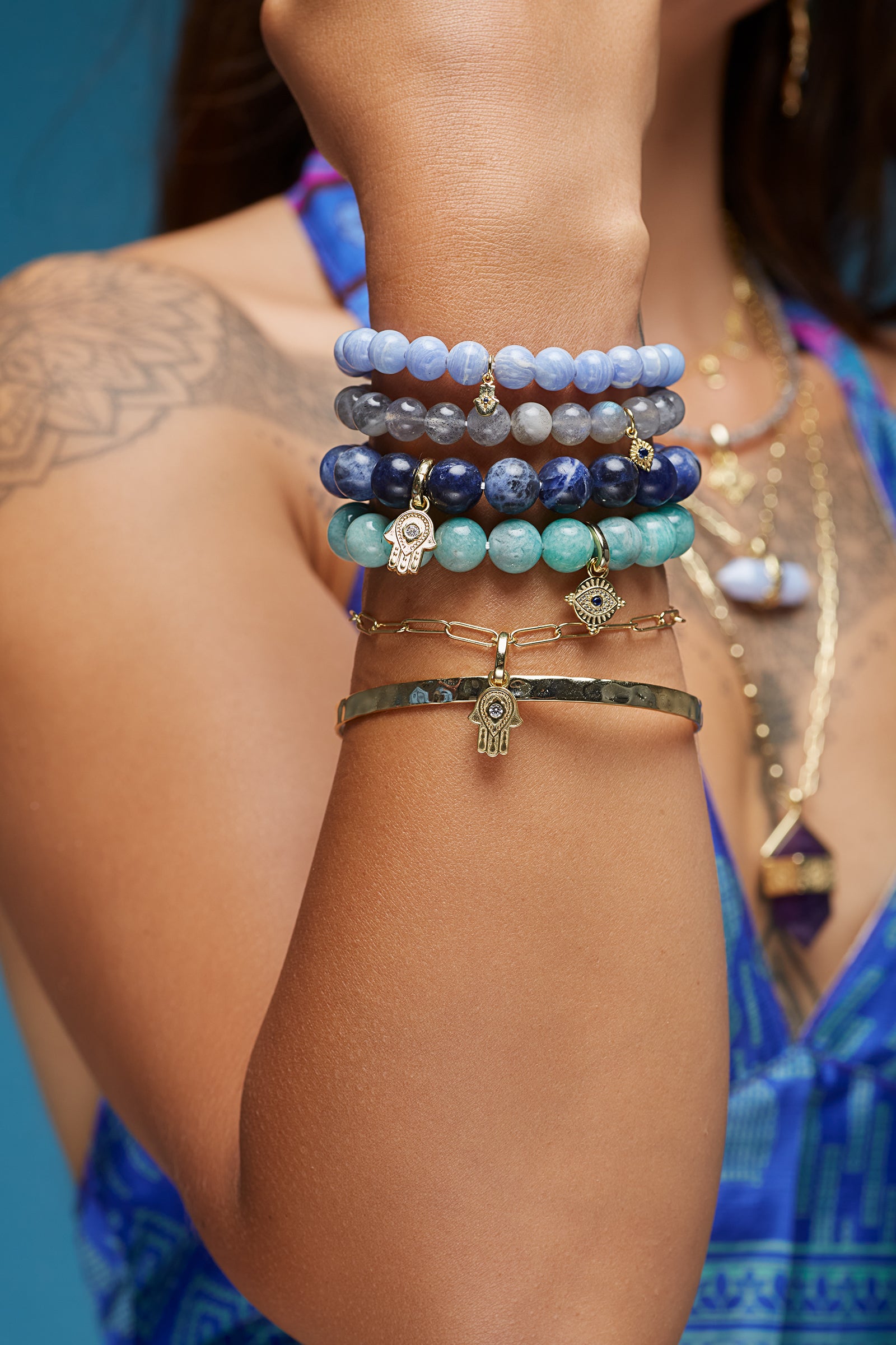 Protection of Eye Bracelet - Gold