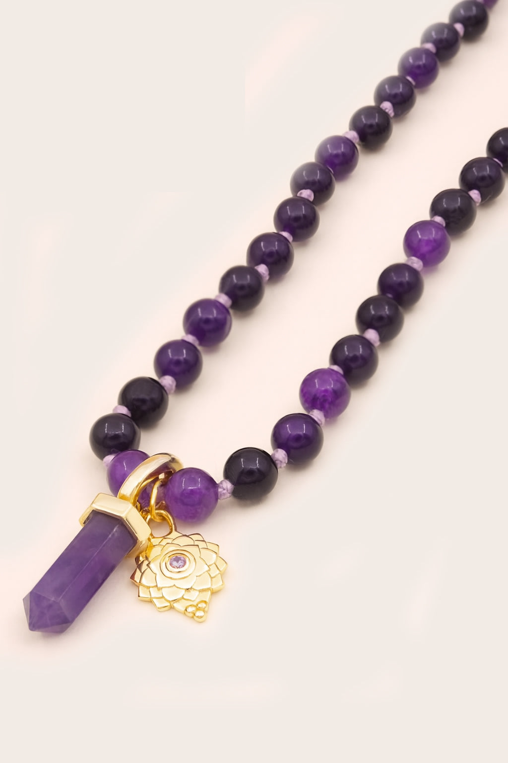 Crown Chakra Mala Necklace - Gold
