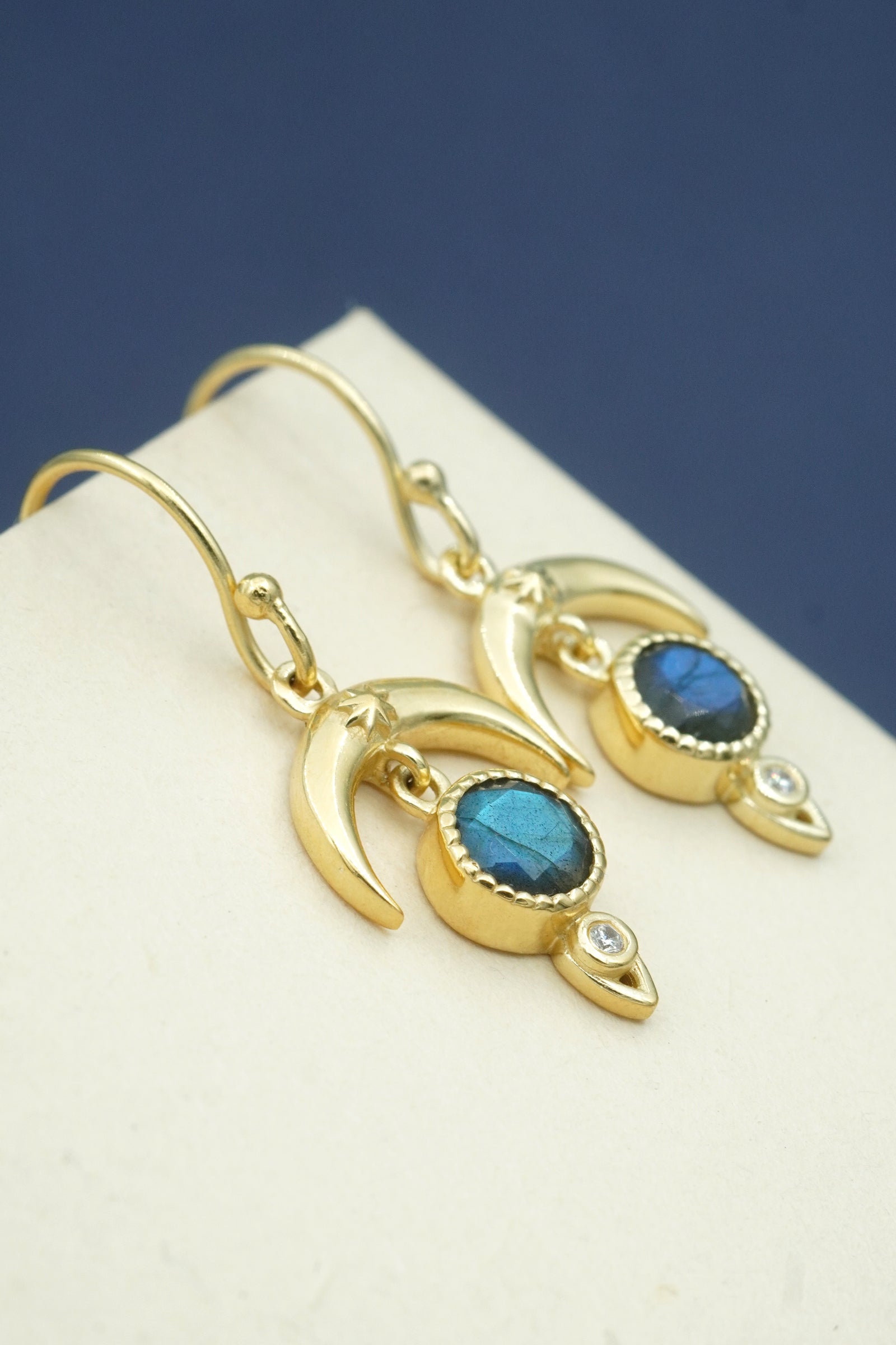 Labradorite Dare to Dream Earrings - Gold