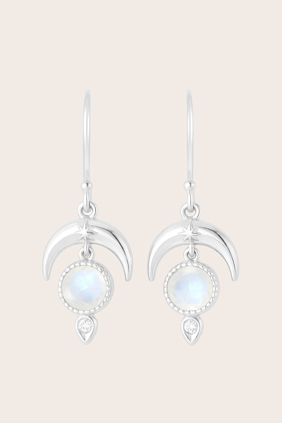 Moonstone Dare to Dream Earrings - Silver