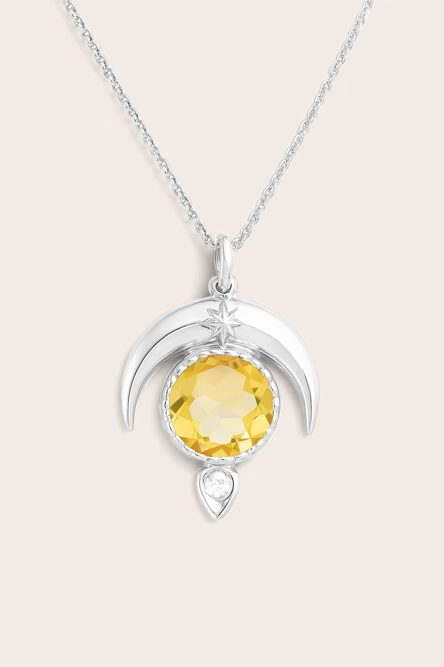 Citrine Dare to Dream Necklace - Silver