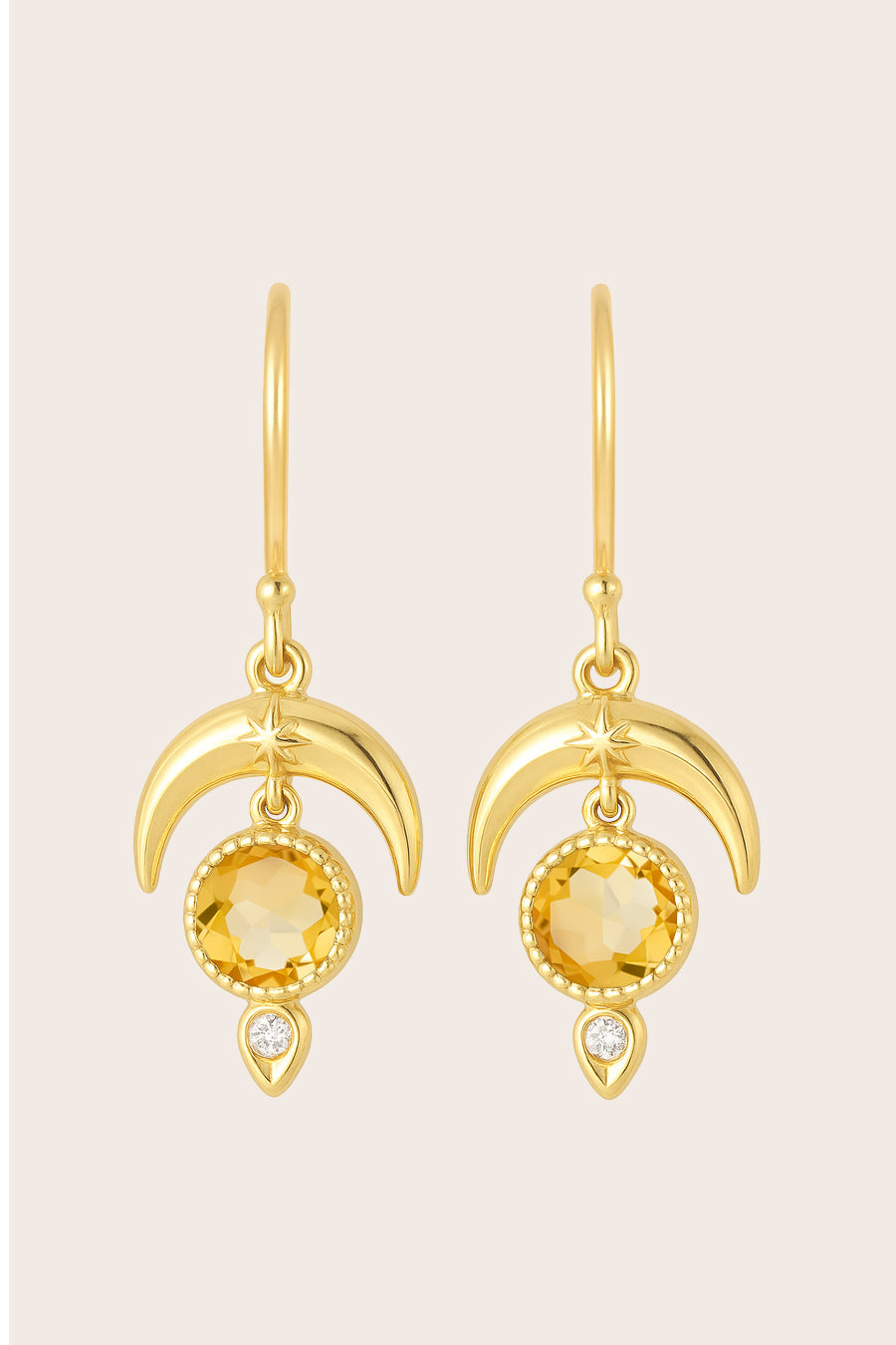 Citrine Dare to Dream Earrings - Gold