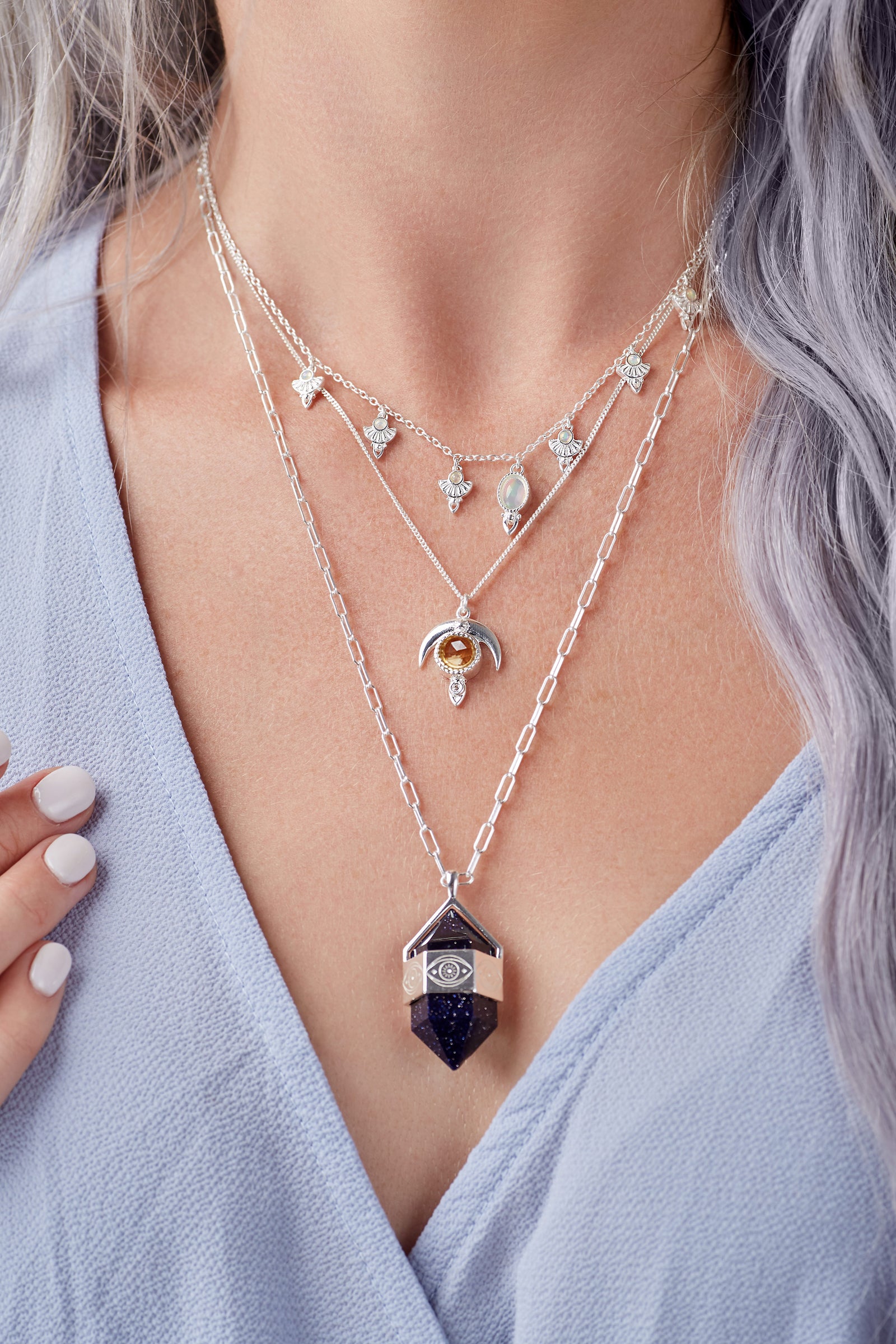 Citrine Dare to Dream Necklace - Silver