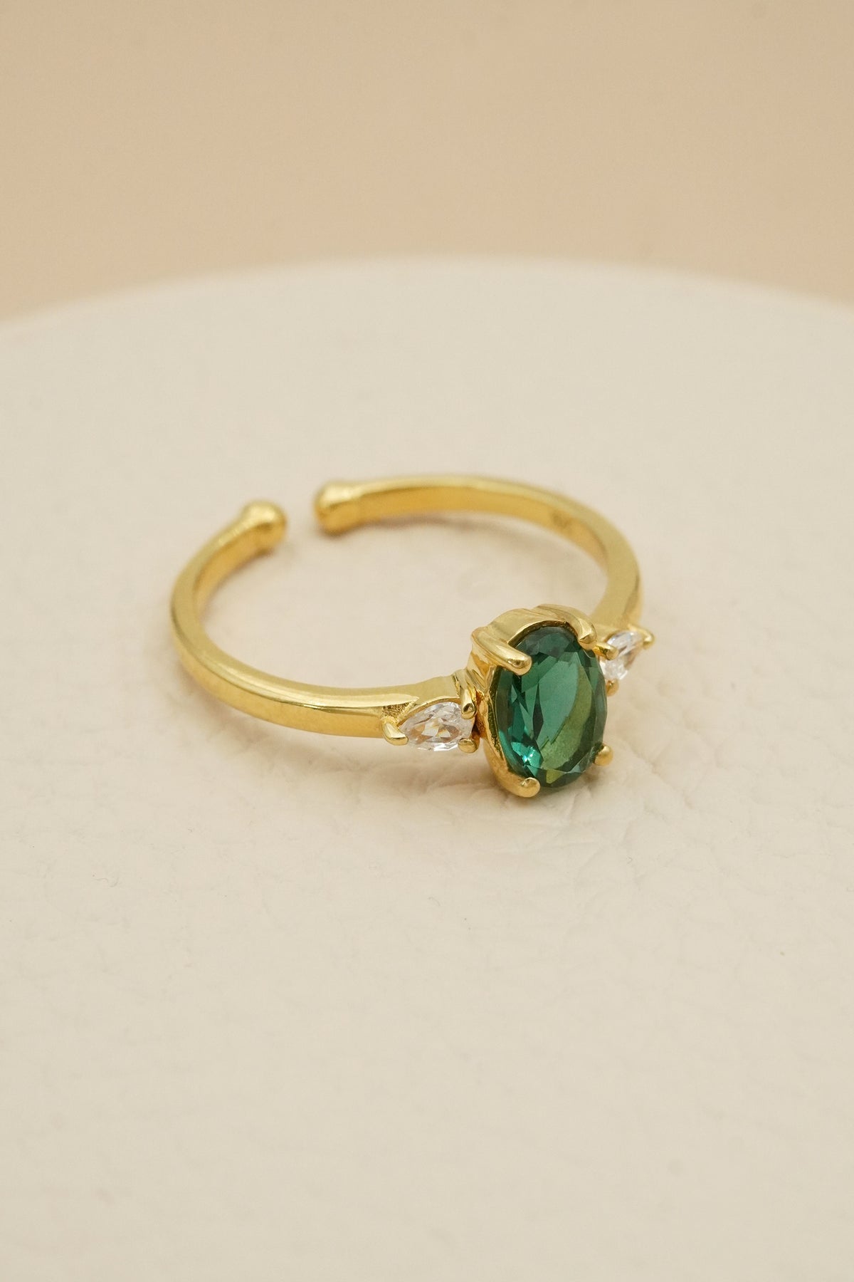 May Birthstone Ring - Gold