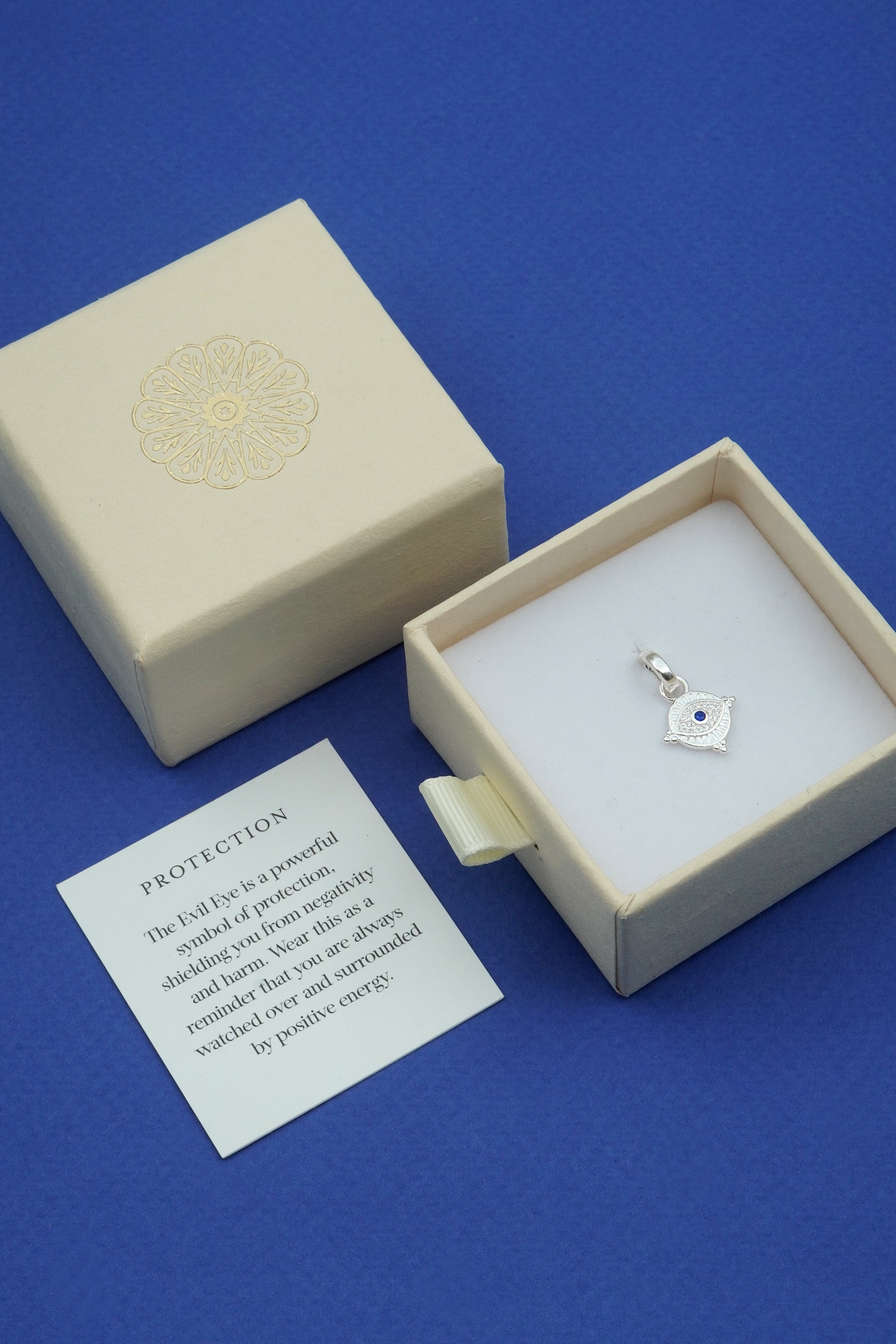 Protection of Eye Charm - Silver