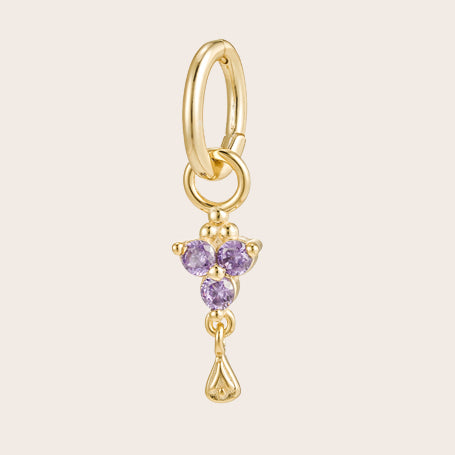 Birthstone Charm Gold