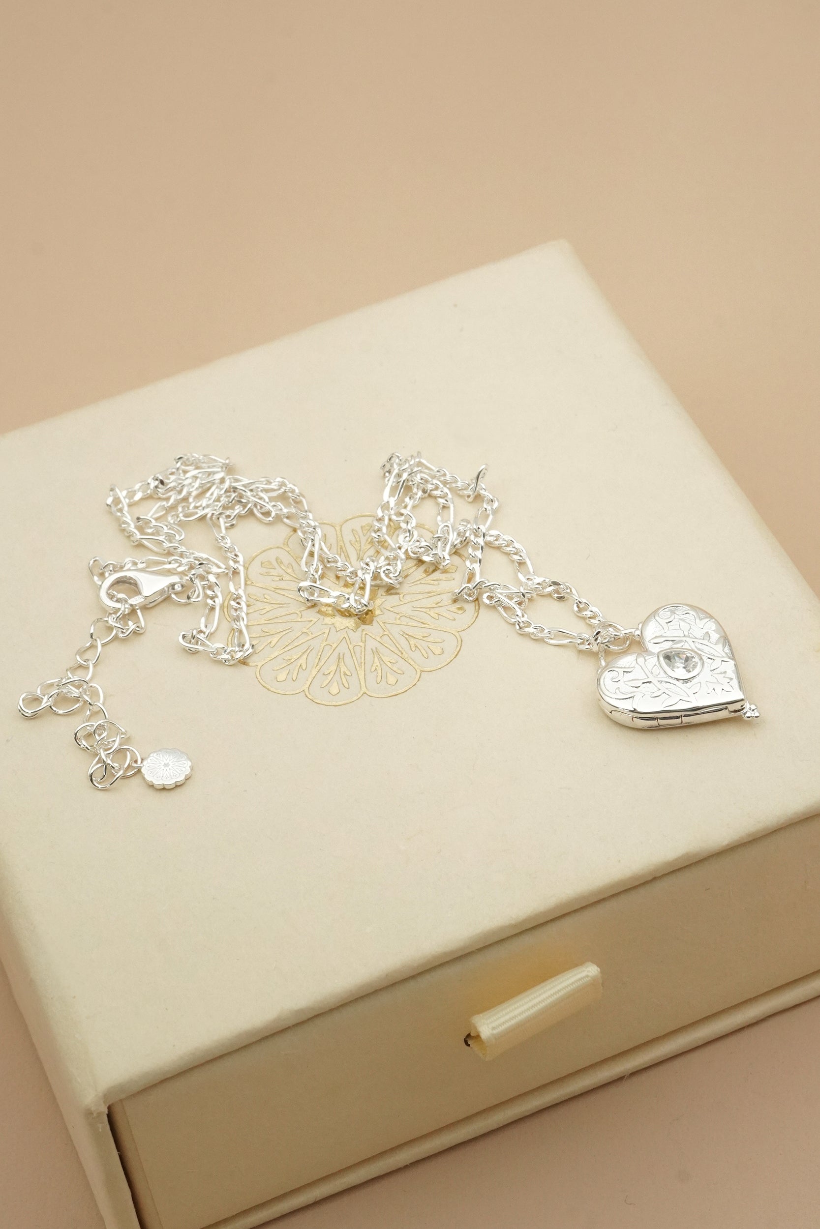 Flourish Locket - Silver
