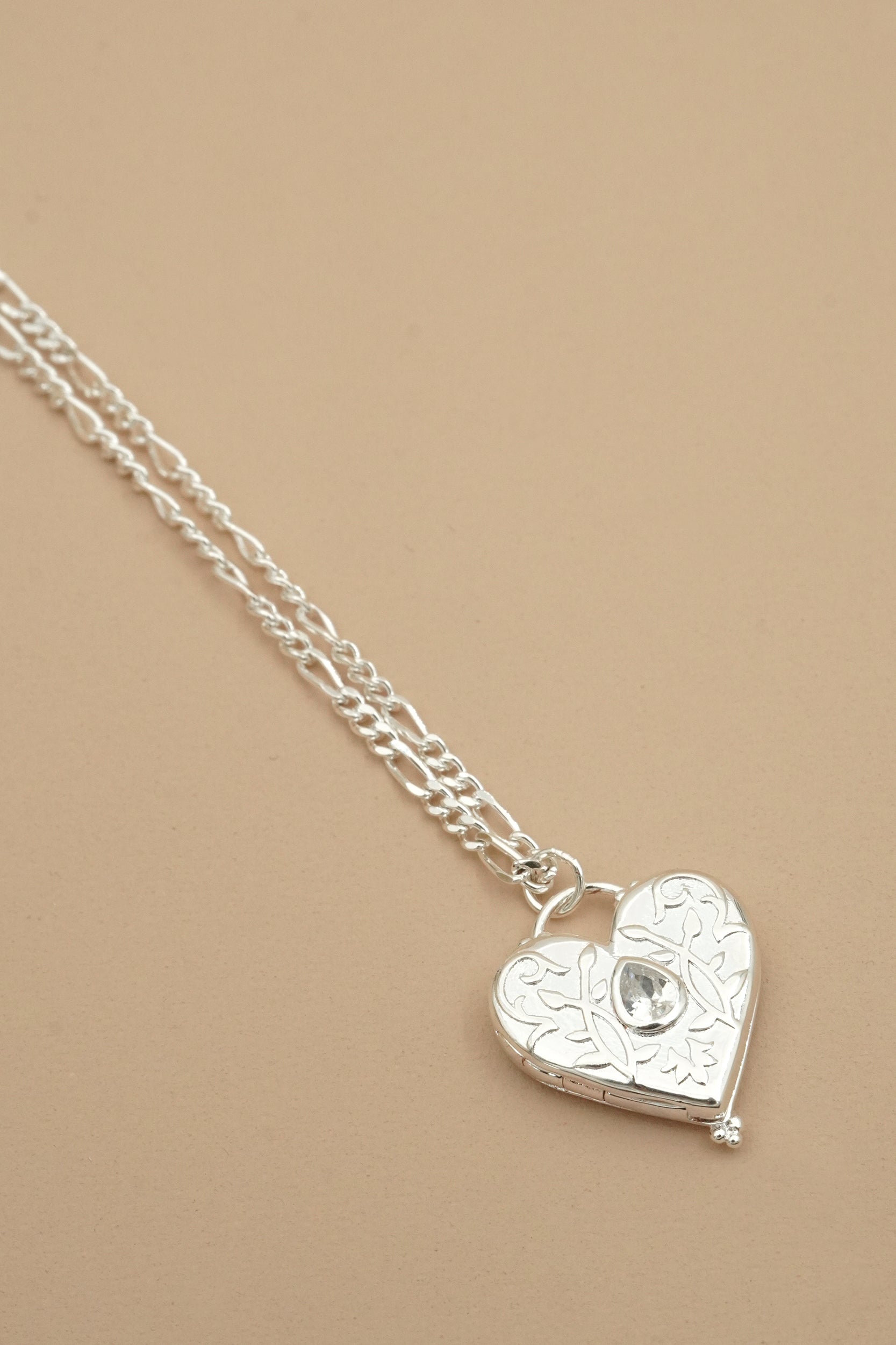 Flourish Locket - Silver