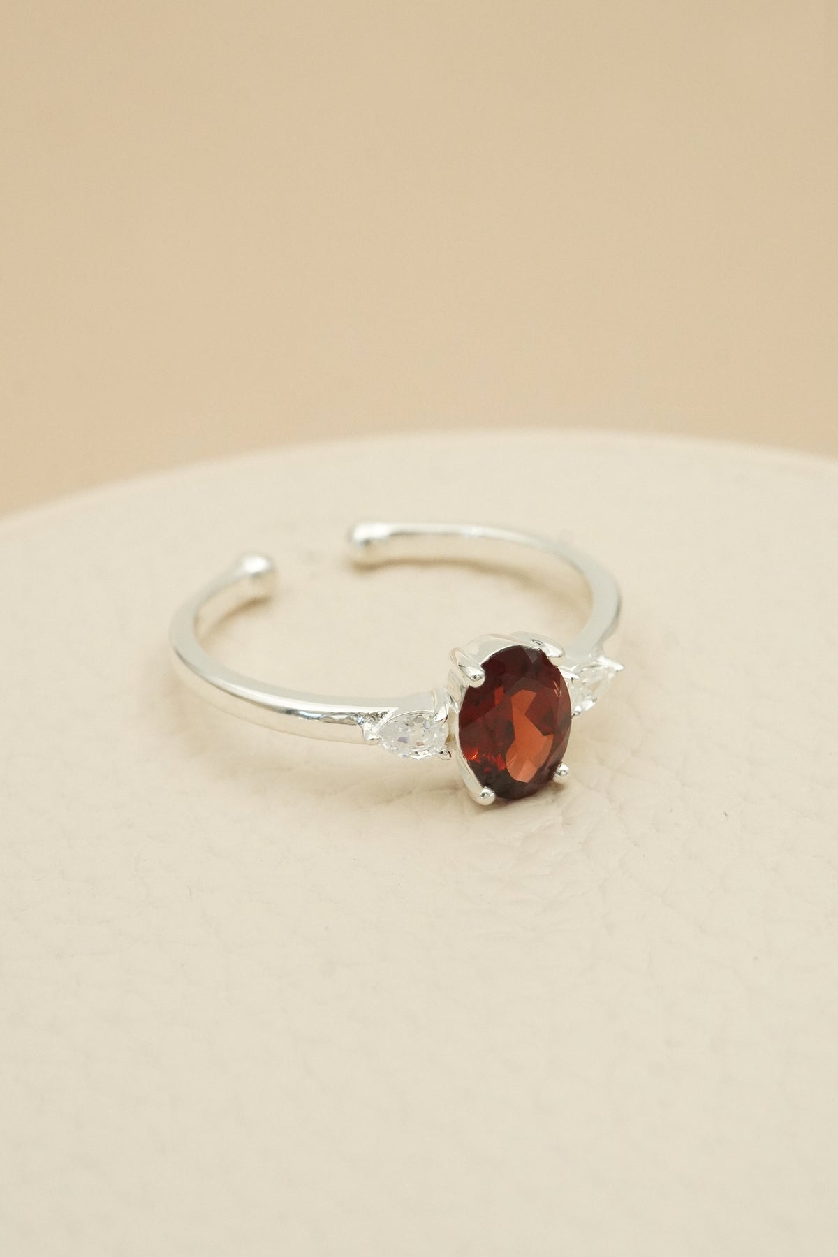 January Birthstone Ring - Silver