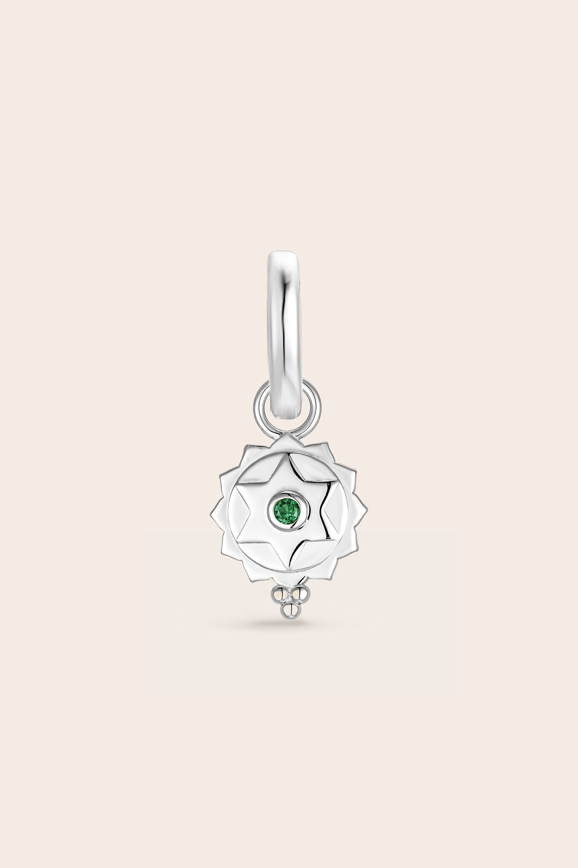 Heart Chakra Charm - Silver