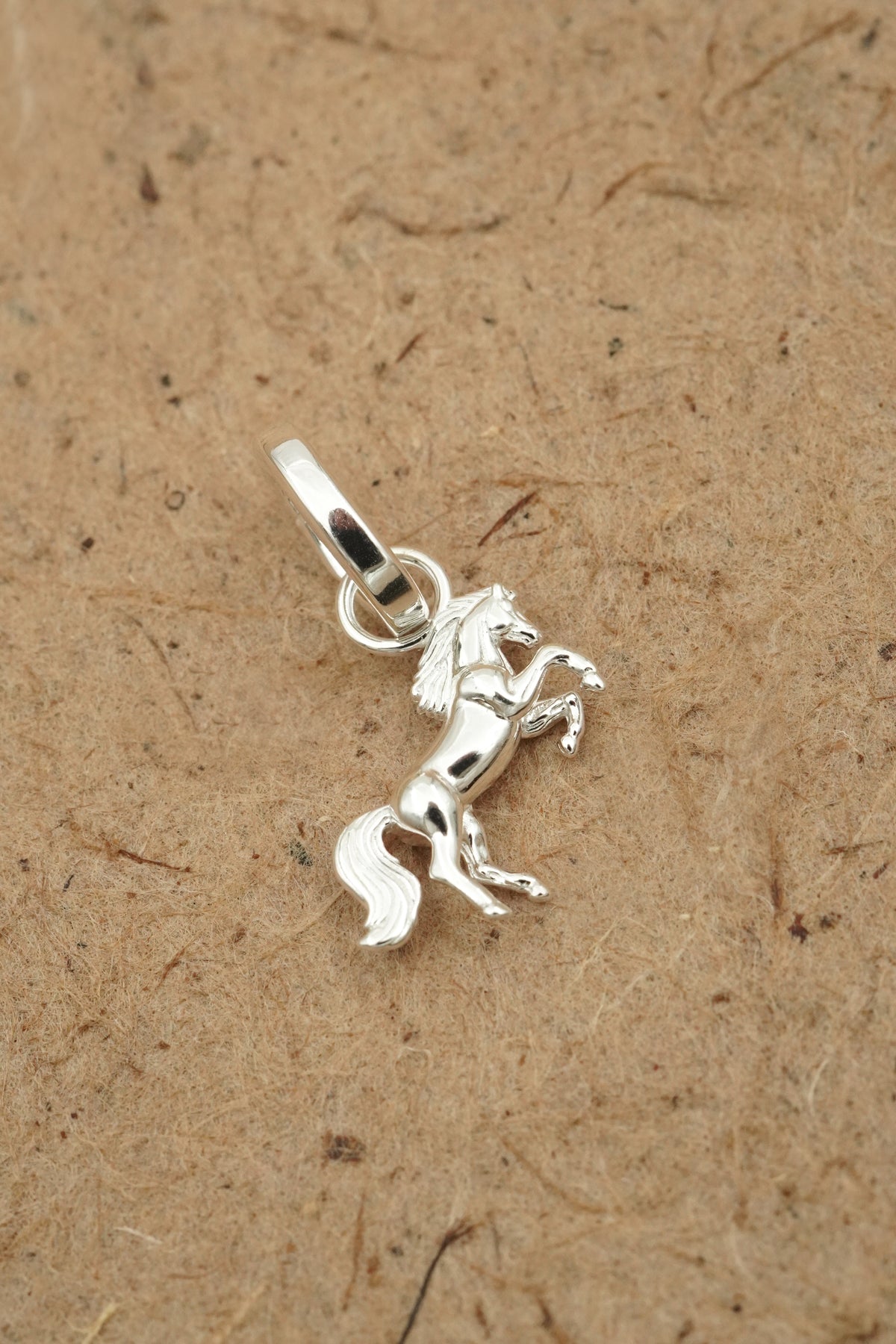 Stand Strong Horse Charm - Silver