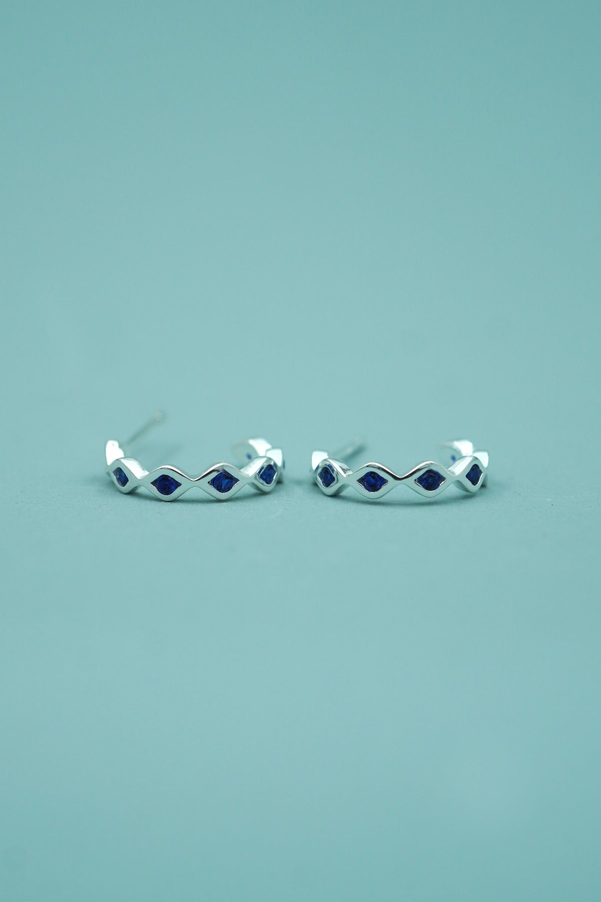 Eye of Clarity Hoops - Silver