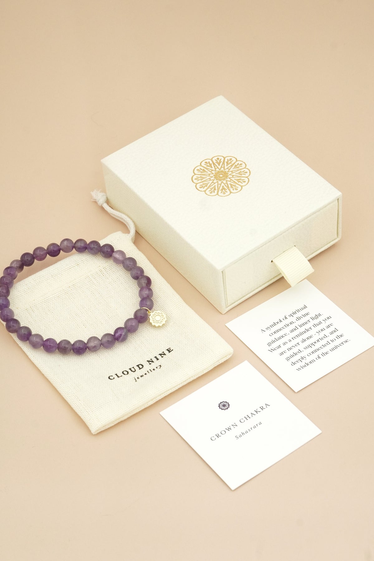 Crown Chakra Bracelet Gold