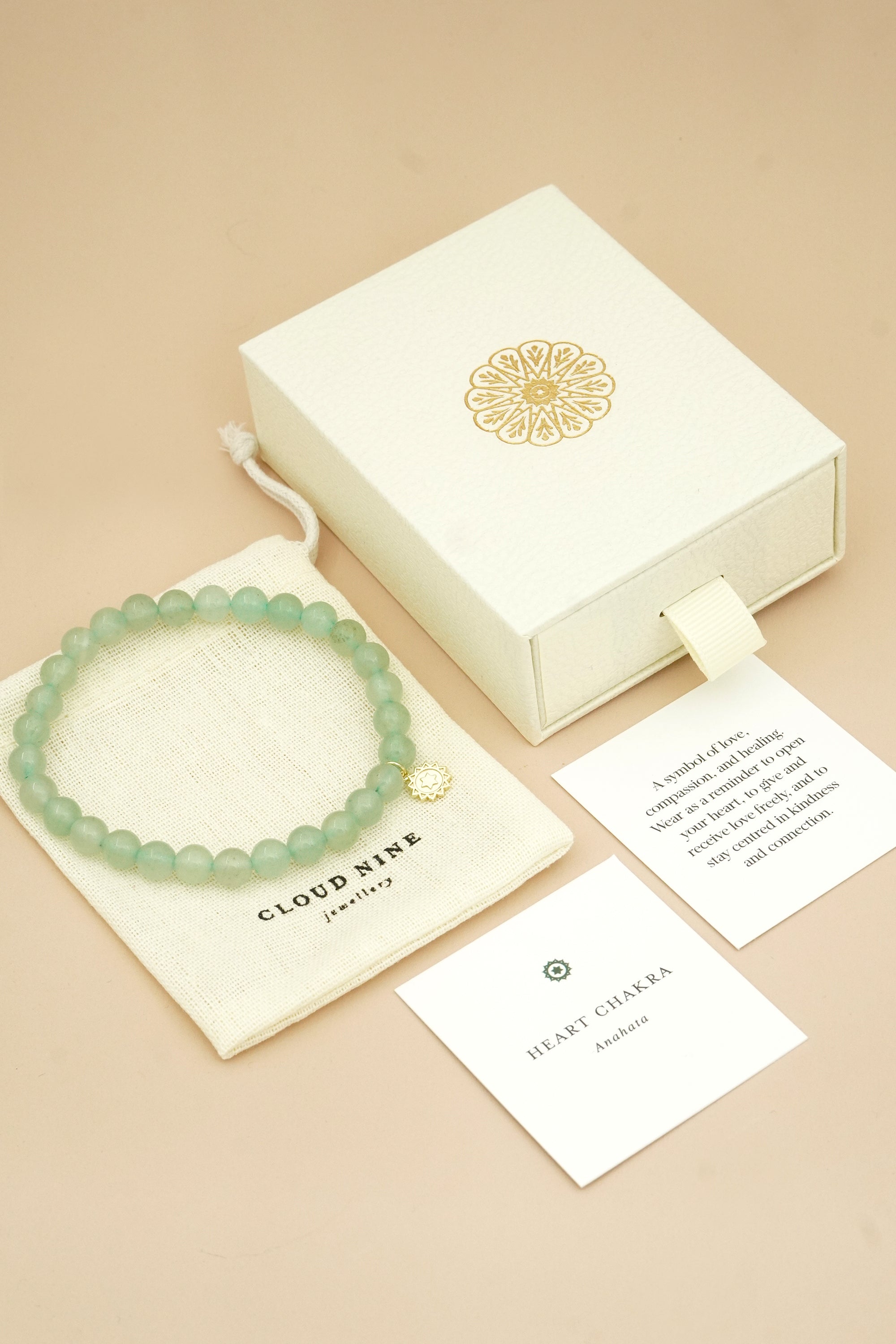 Heart Chakra Bracelet Gold