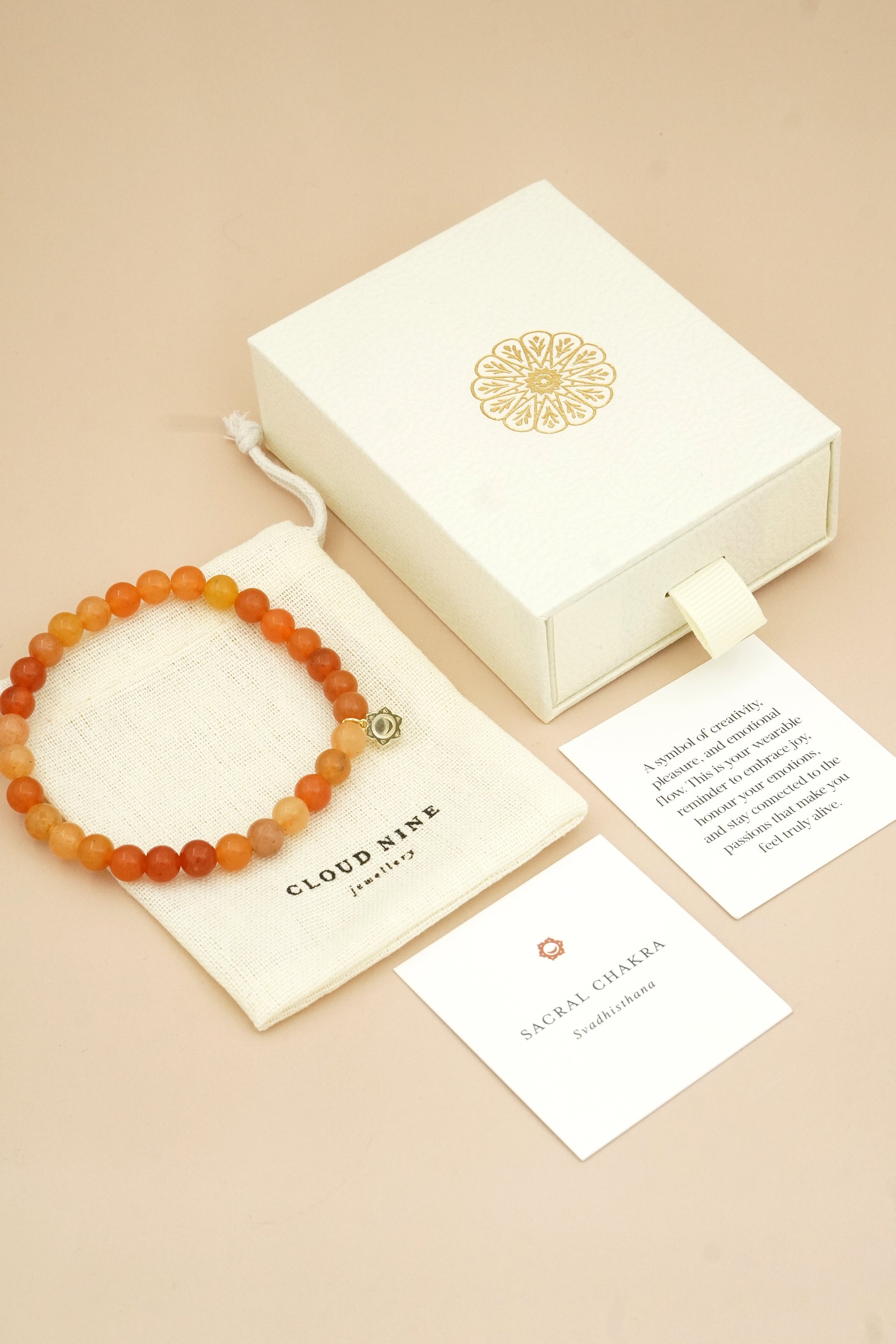Sacral Chakra Bracelet Gold