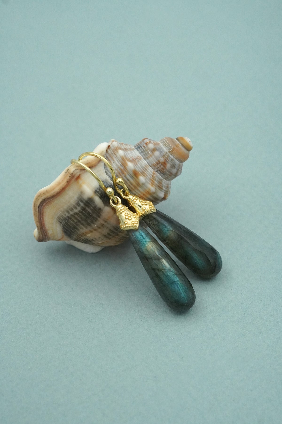 Gold Labradorite Mystique Earrings