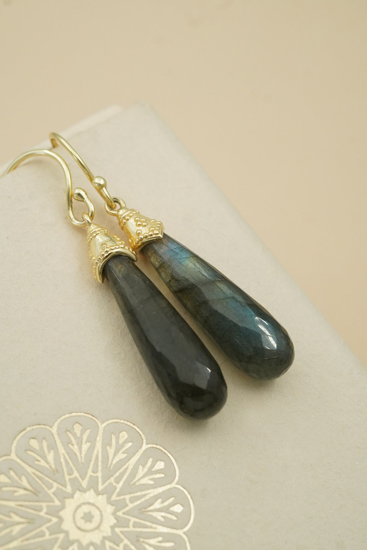 Gold Labradorite Mystique Earrings