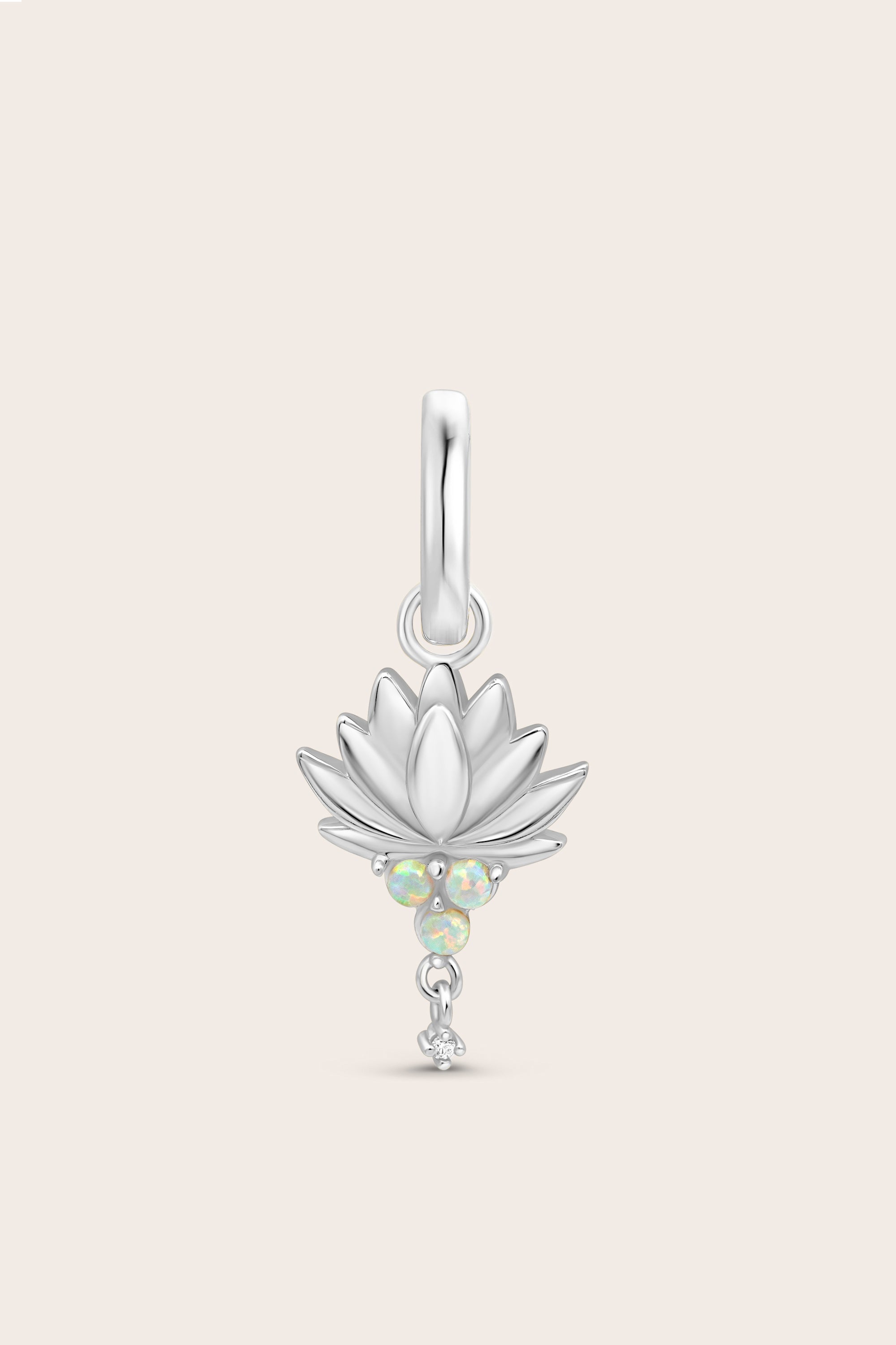 Lotus Charm - Silver
