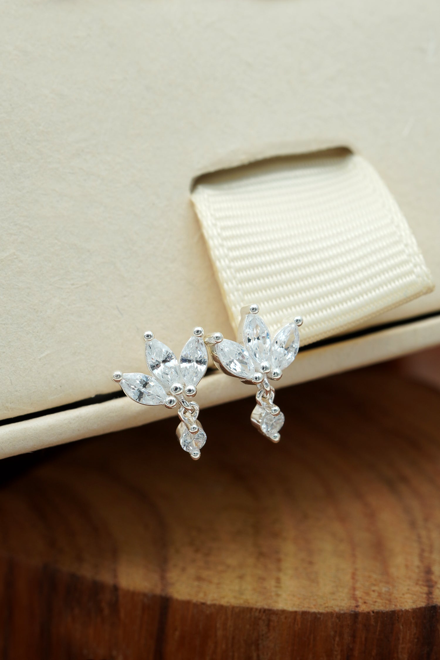 Lotus Studs - Silver