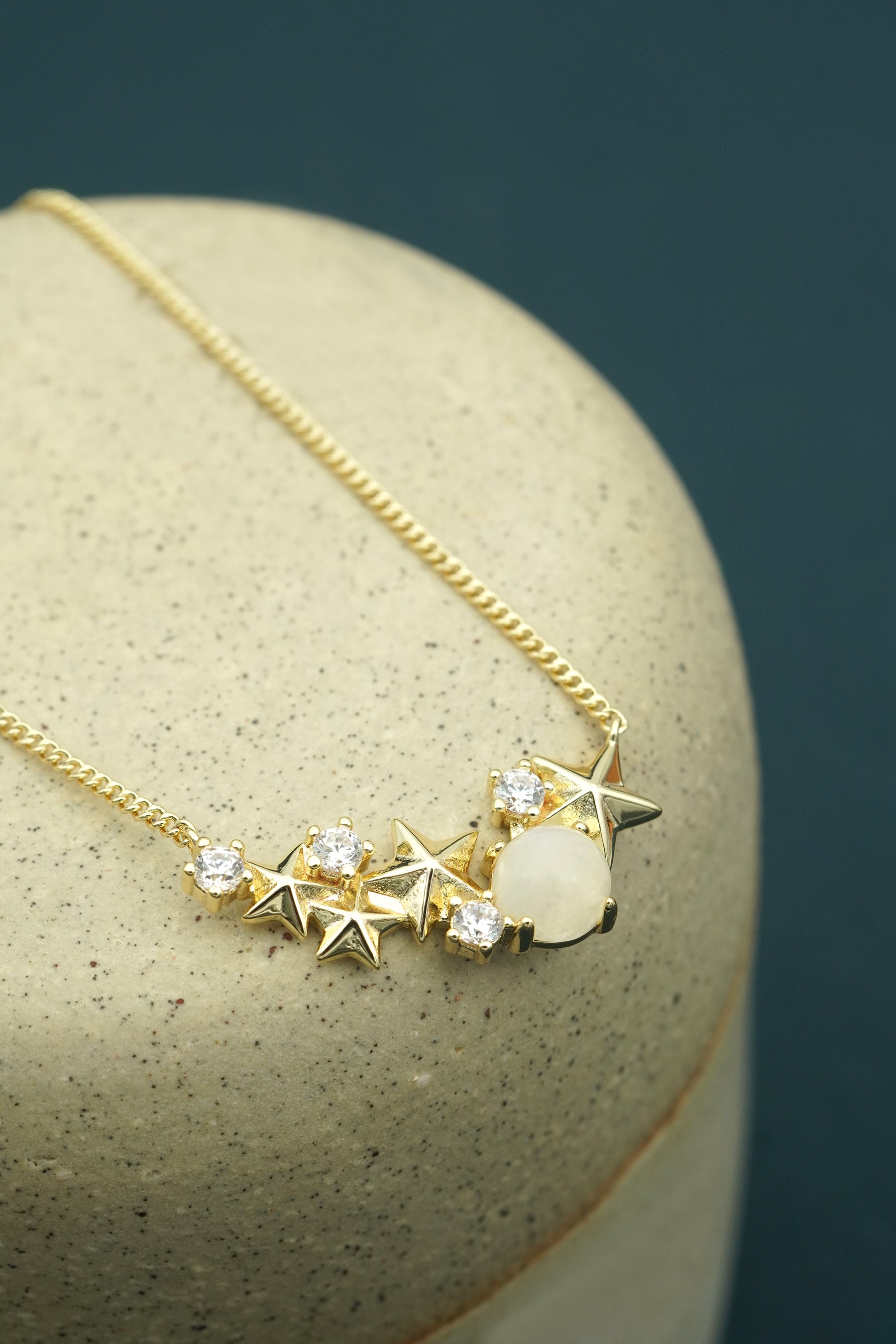 Guiding Lights of Matariki Necklace - Gold