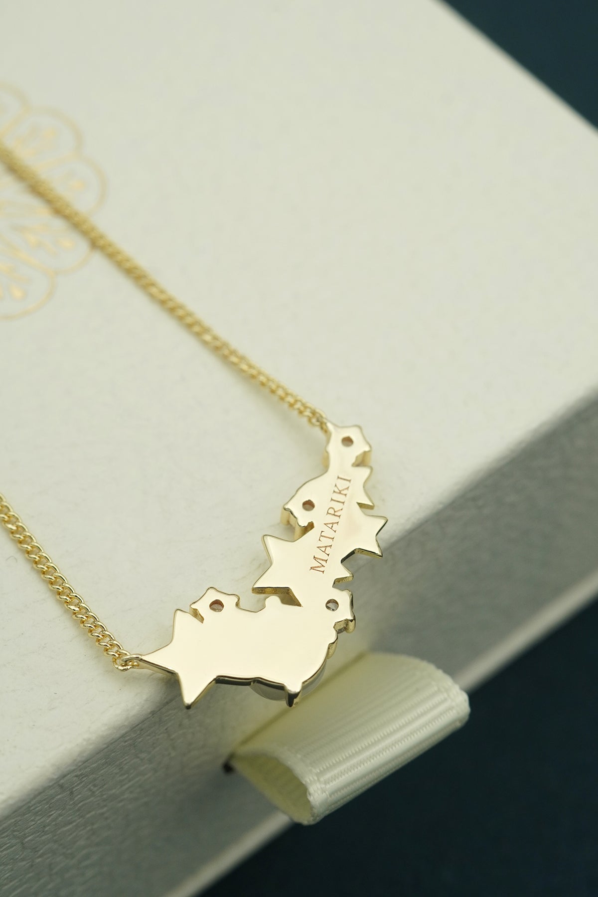 Guiding Lights of Matariki Necklace - Gold
