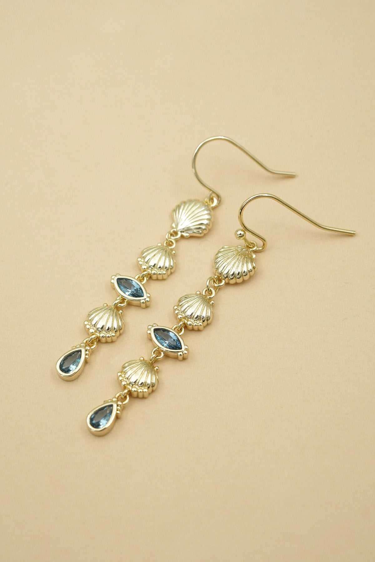 Gold Ocean Treasure Earrings