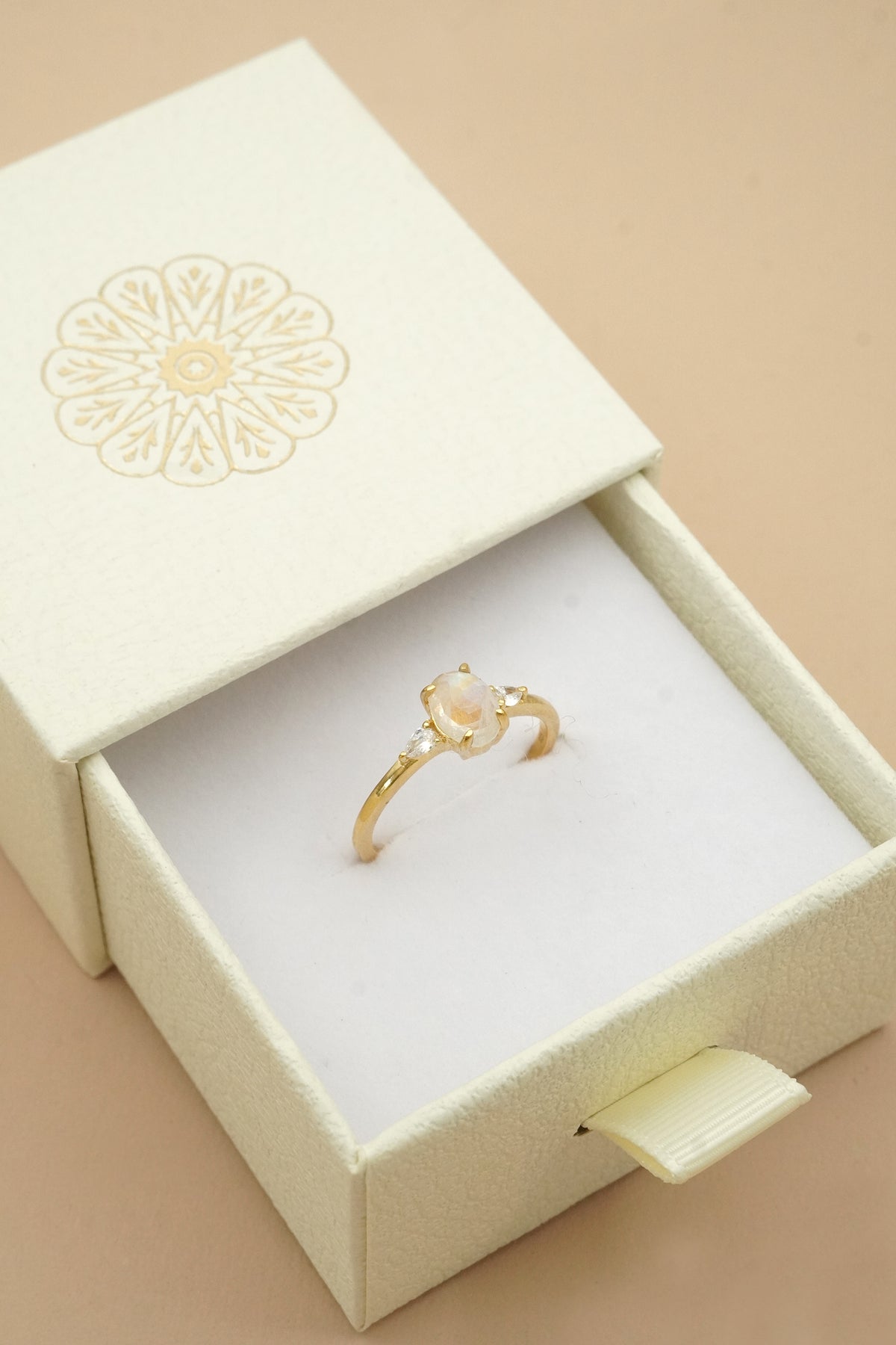 June Birthstone Ring - Gold