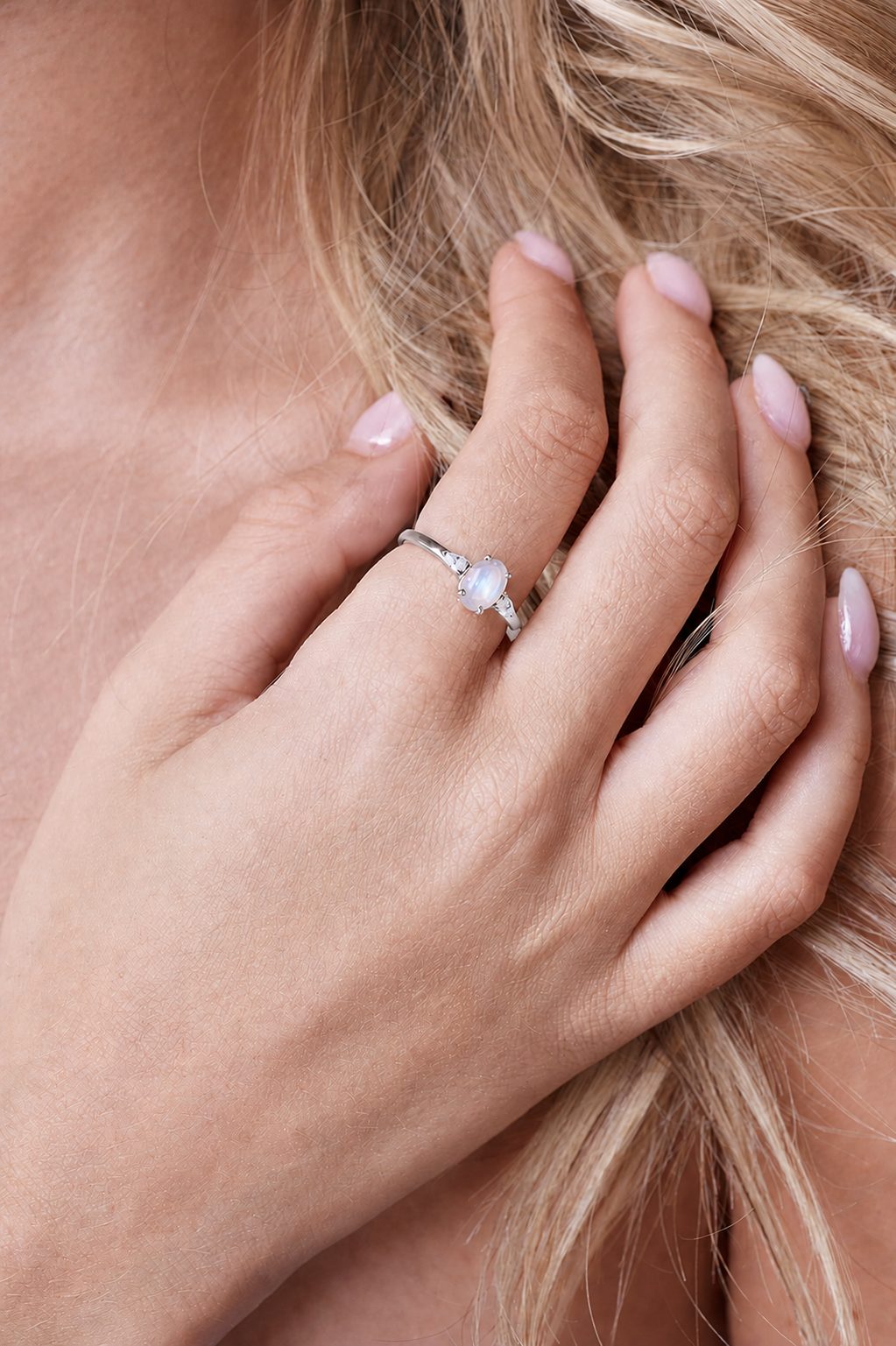 June Birthstone Ring - Silver